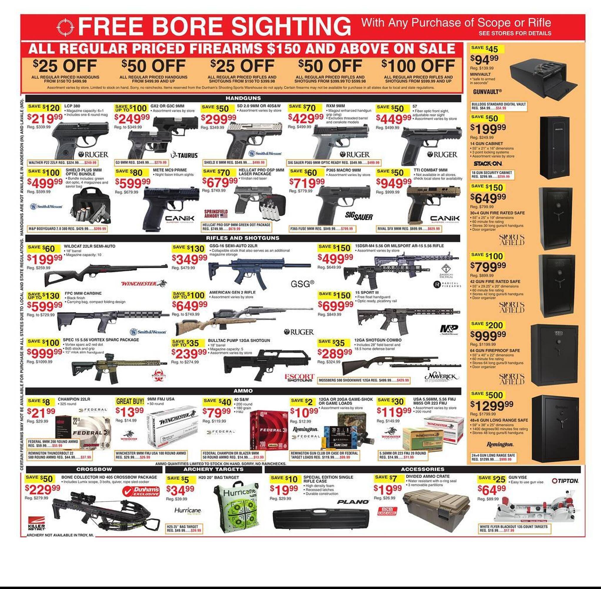 Dunham's Sports weekly ad