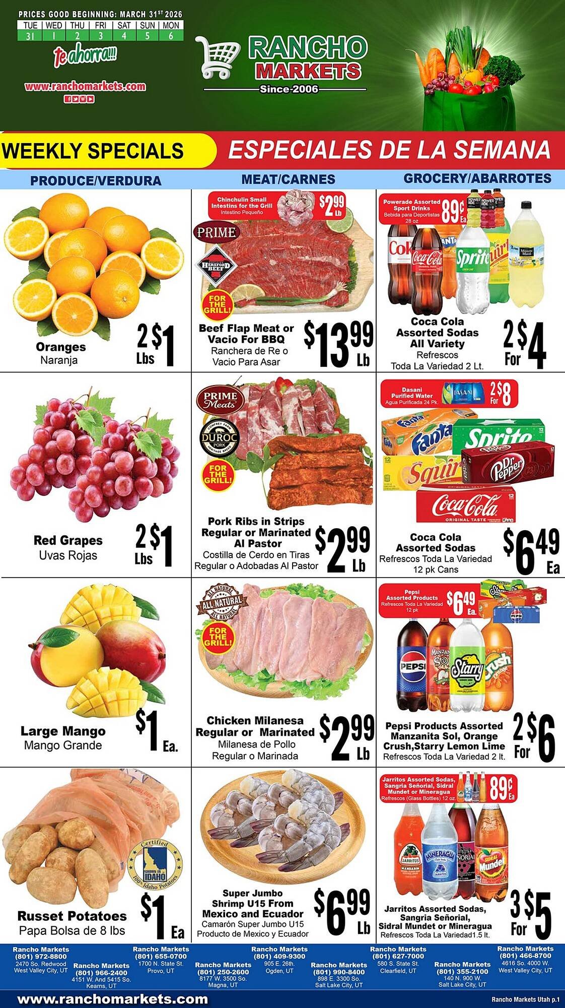 Rancho Markets weekly ad