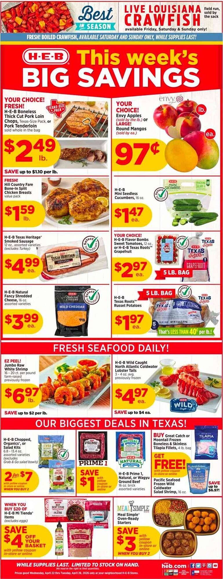 H-E-B weekly ad
