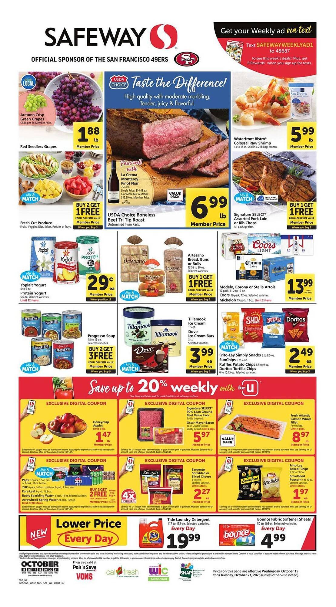 Vons weekly ad (2025-10-15 - 2025-10-21) | 1