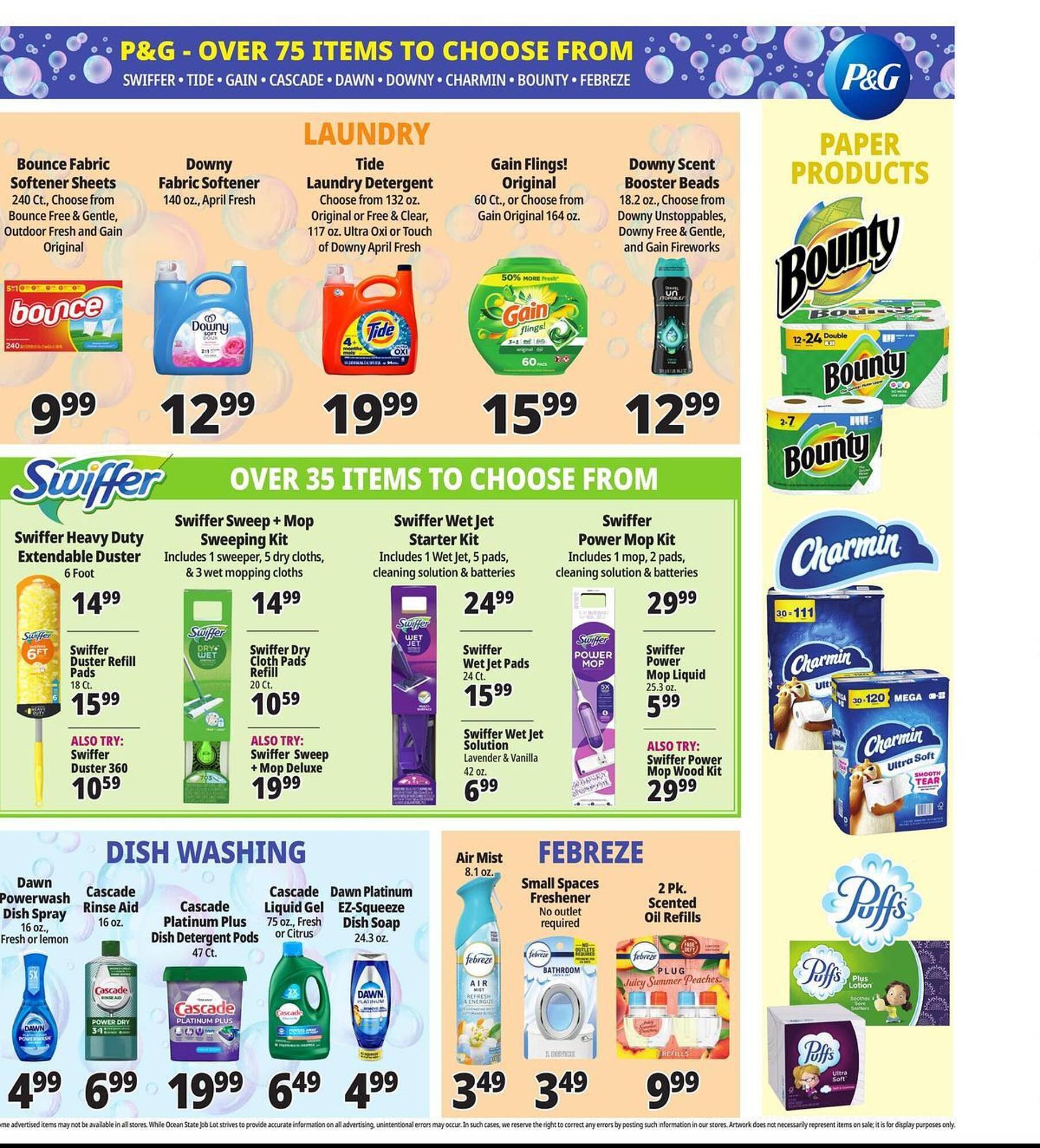 Ocean State Job Lot flyer