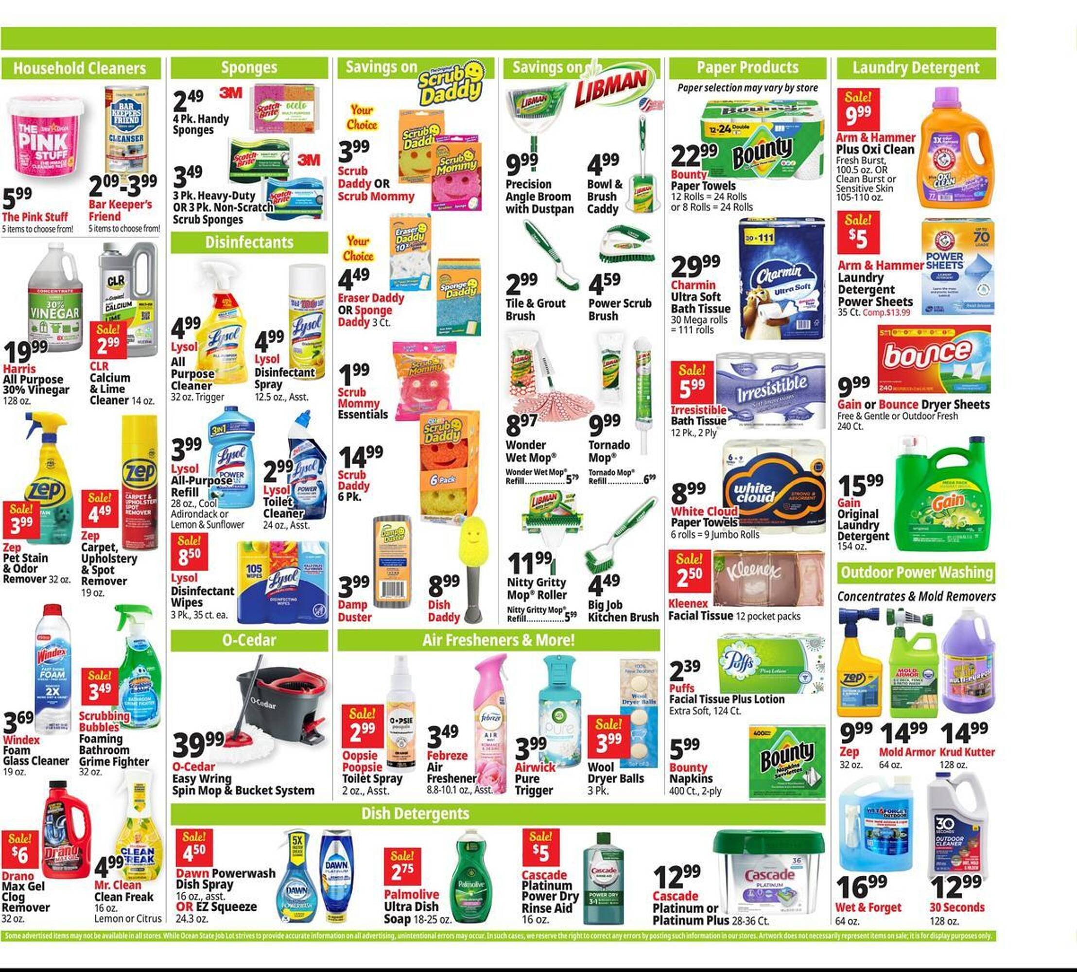 Ocean State Job Lot flyer