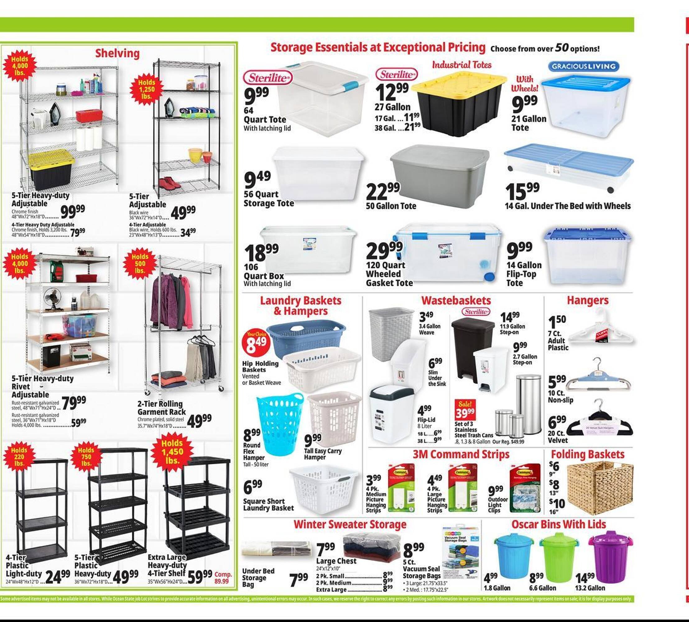 Ocean State Job Lot flyer