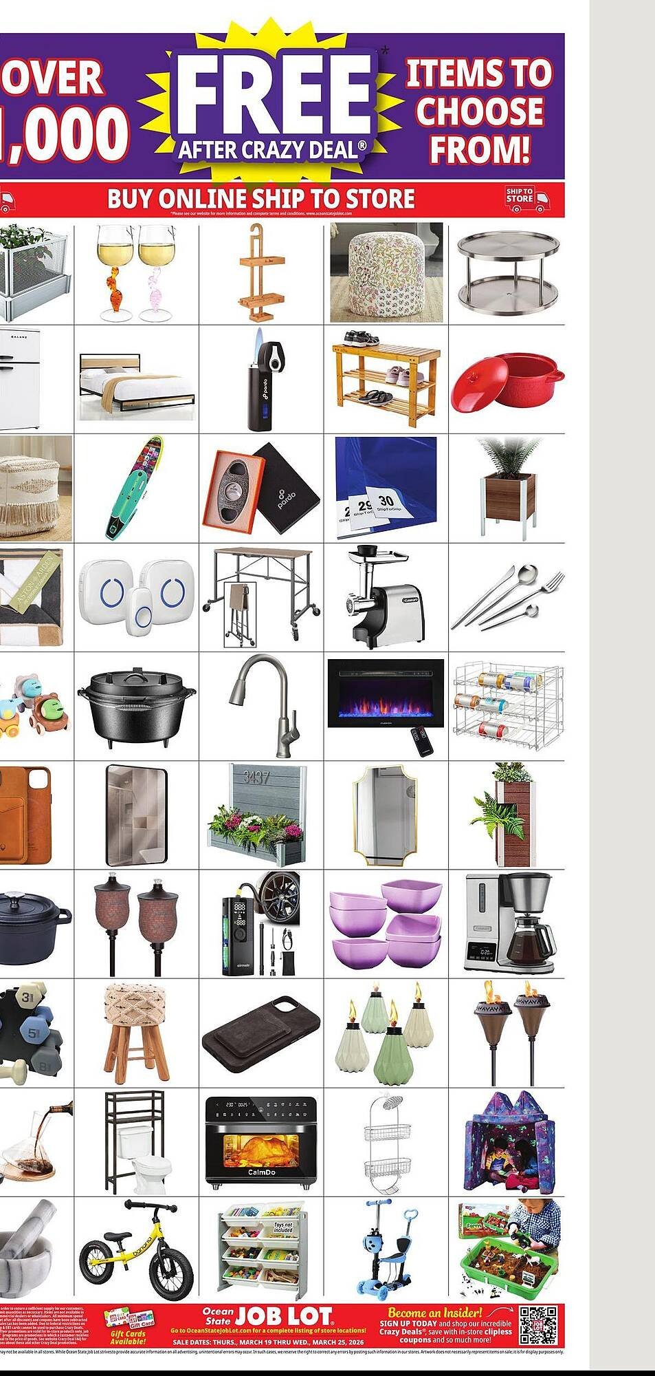 Ocean State Job Lot flyer