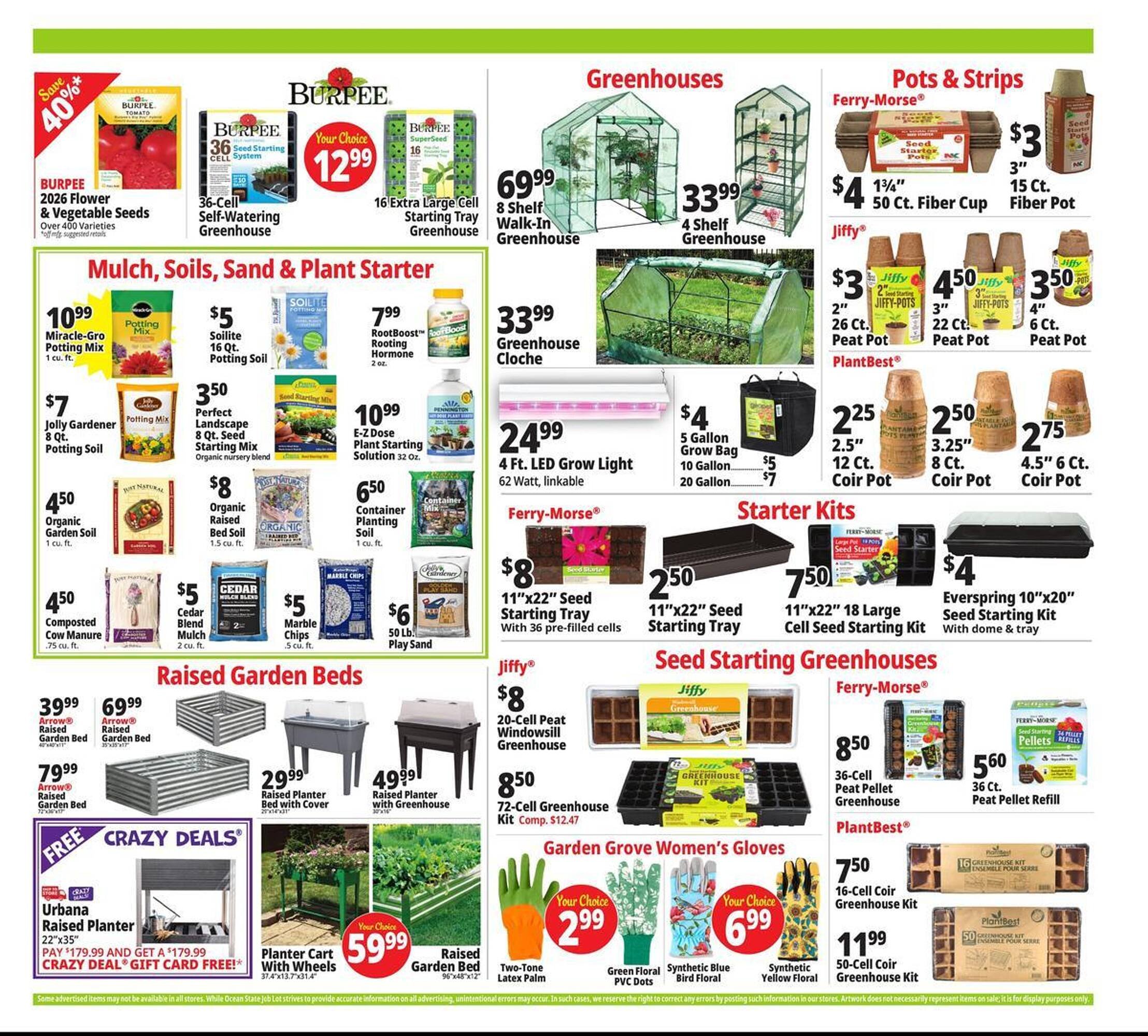 Ocean State Job Lot flyer