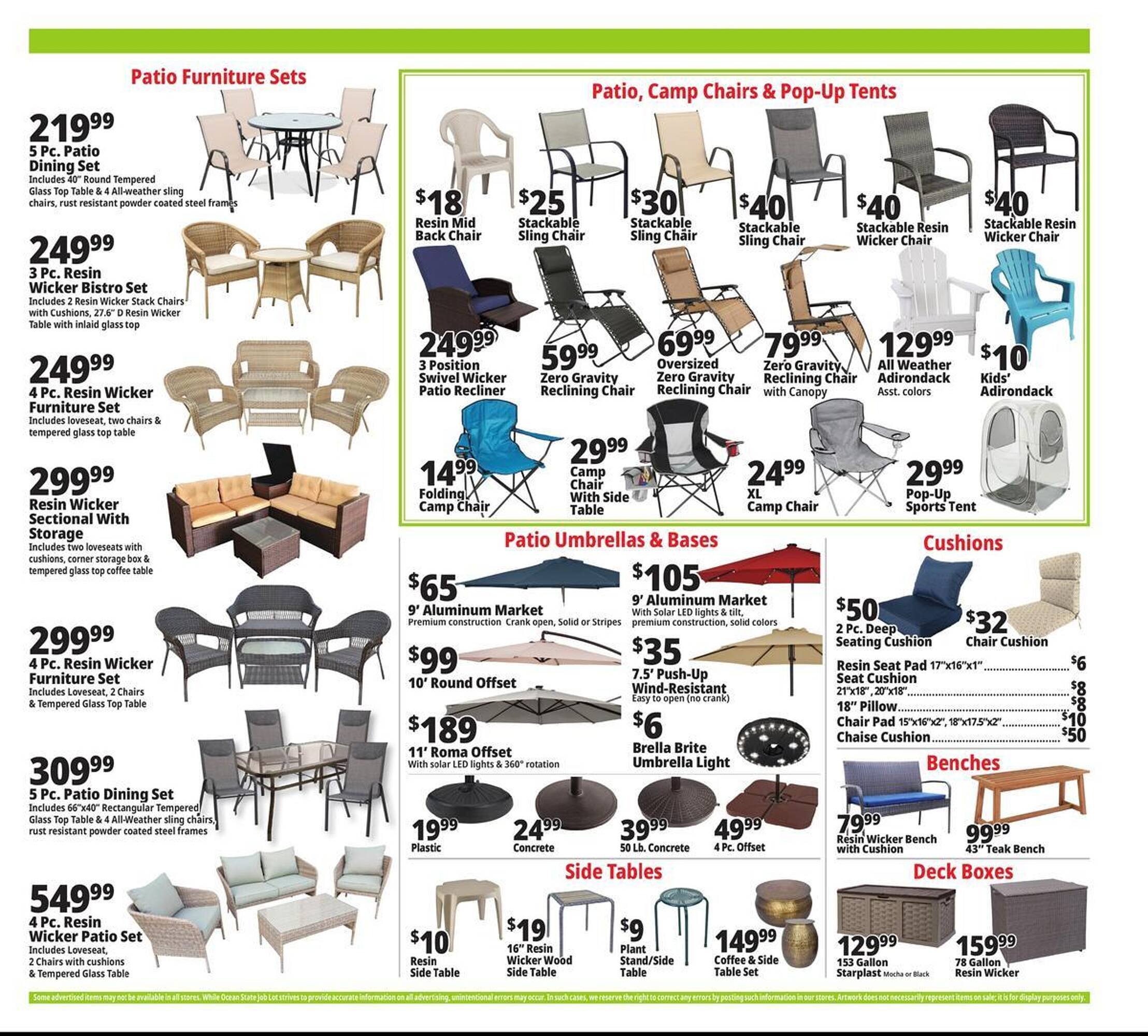 Ocean State Job Lot flyer