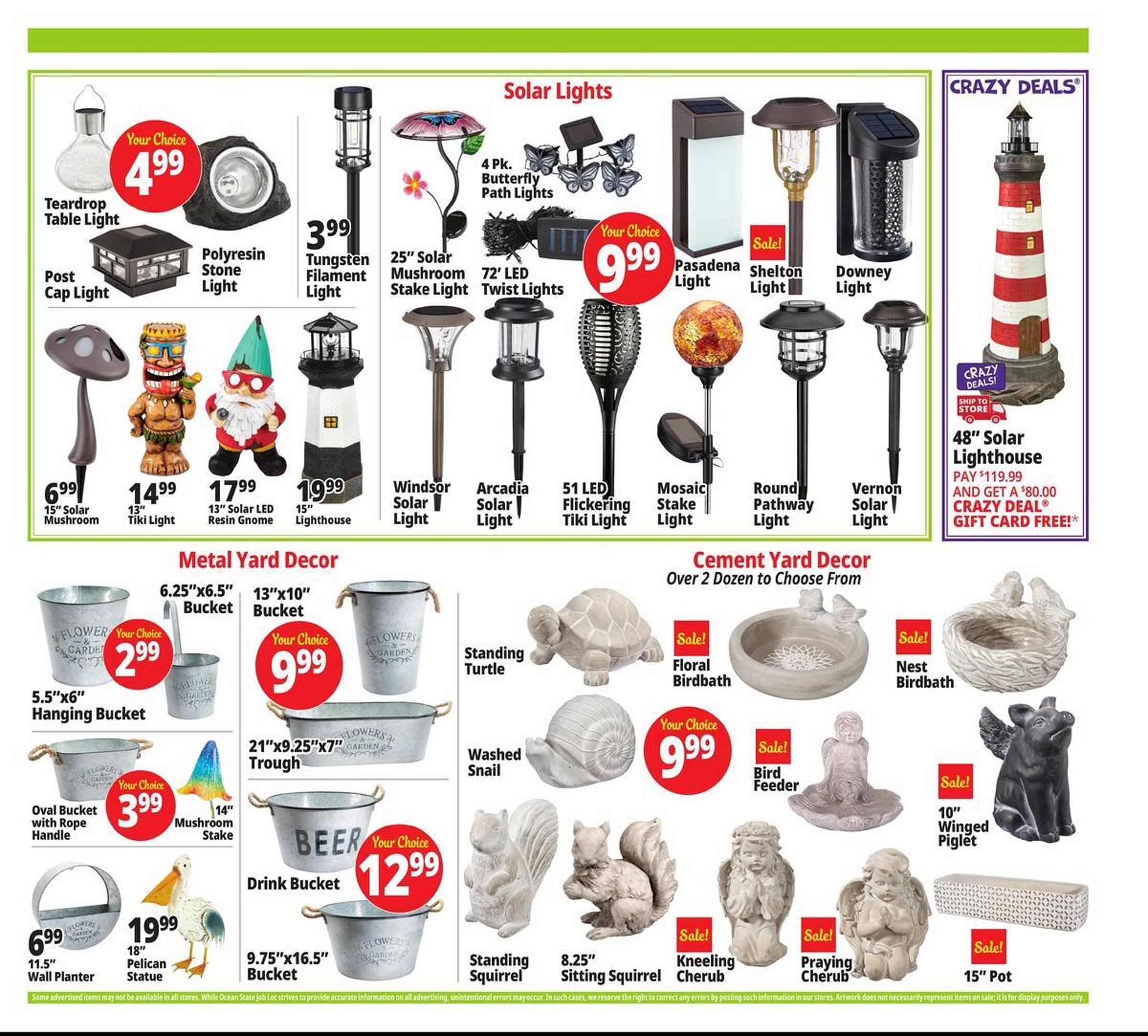 Ocean State Job Lot flyer