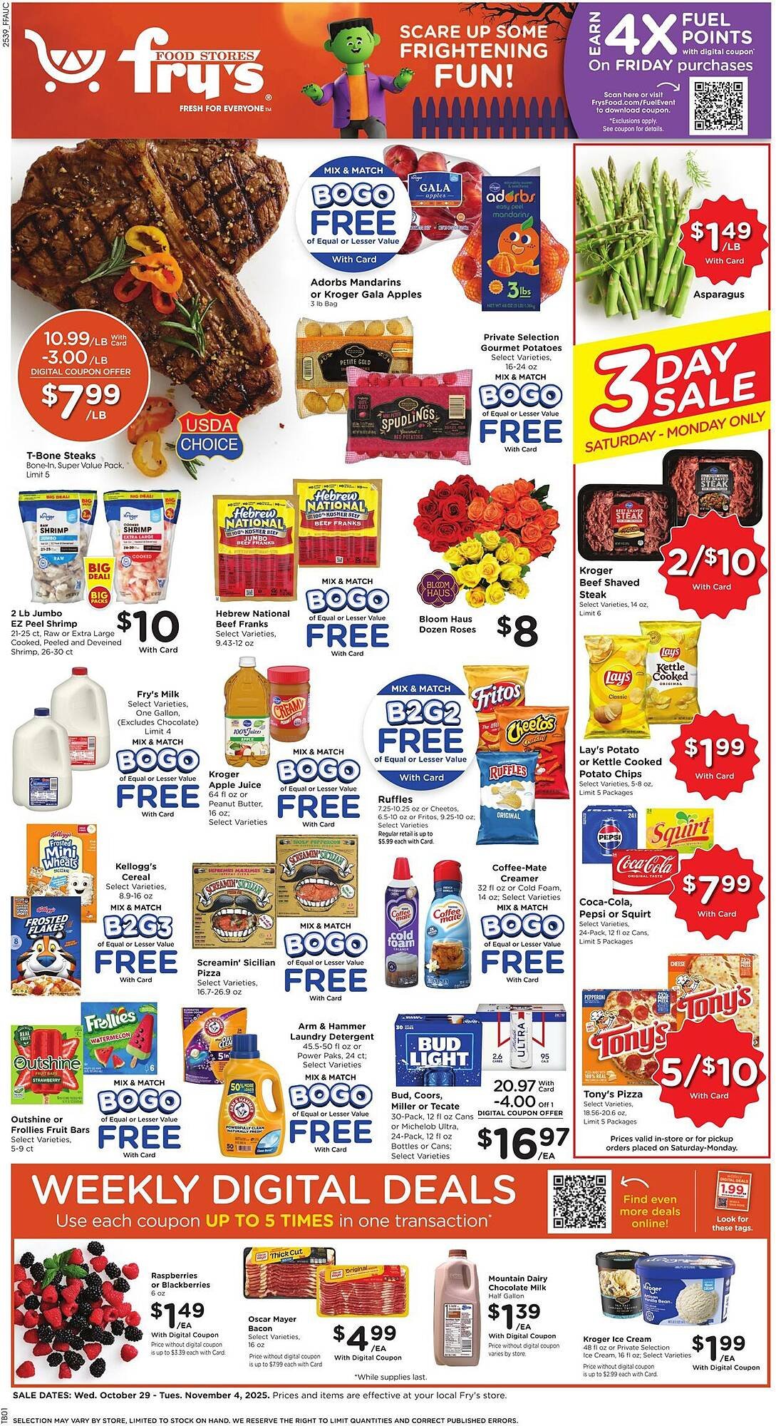 Fry&#039;s weekly ad (2025-10-29 - 2025-11-04) | 1