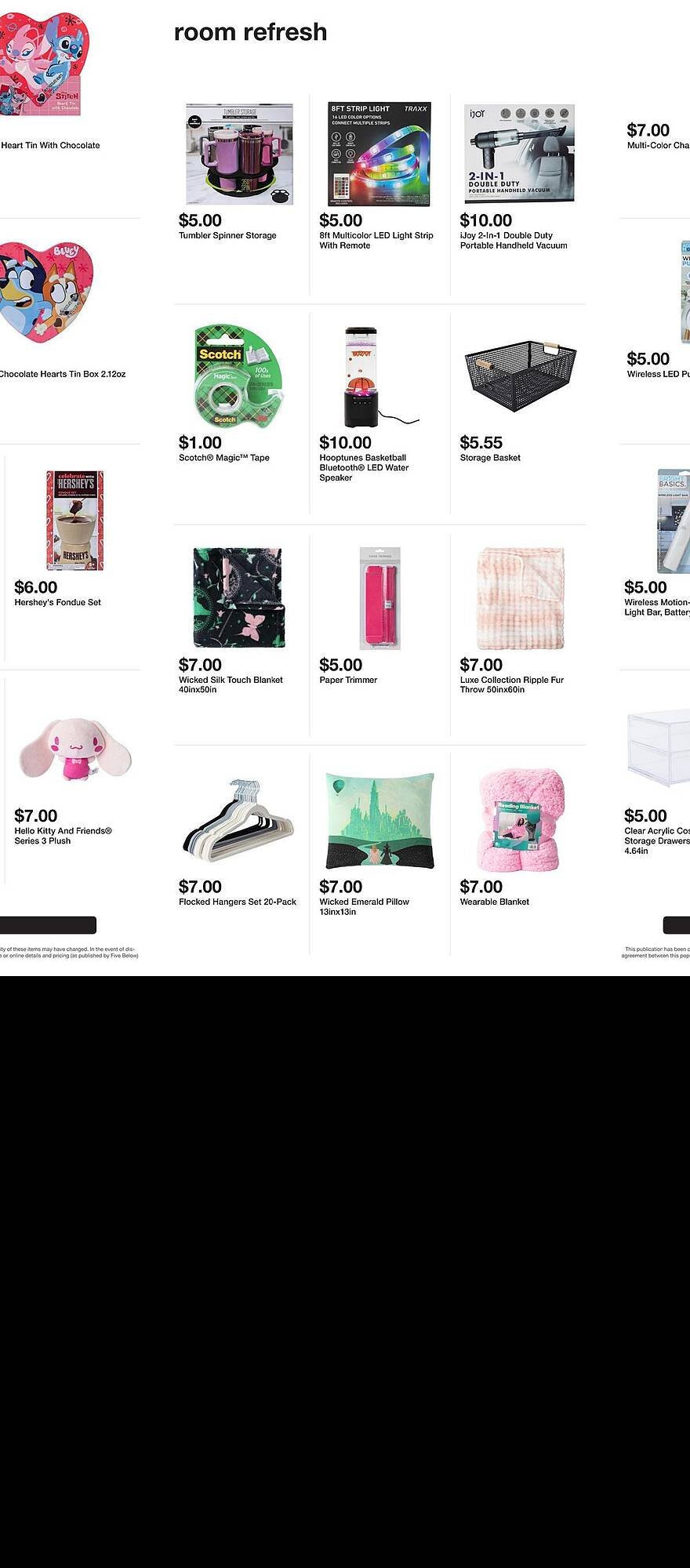 Five Below weekly ad