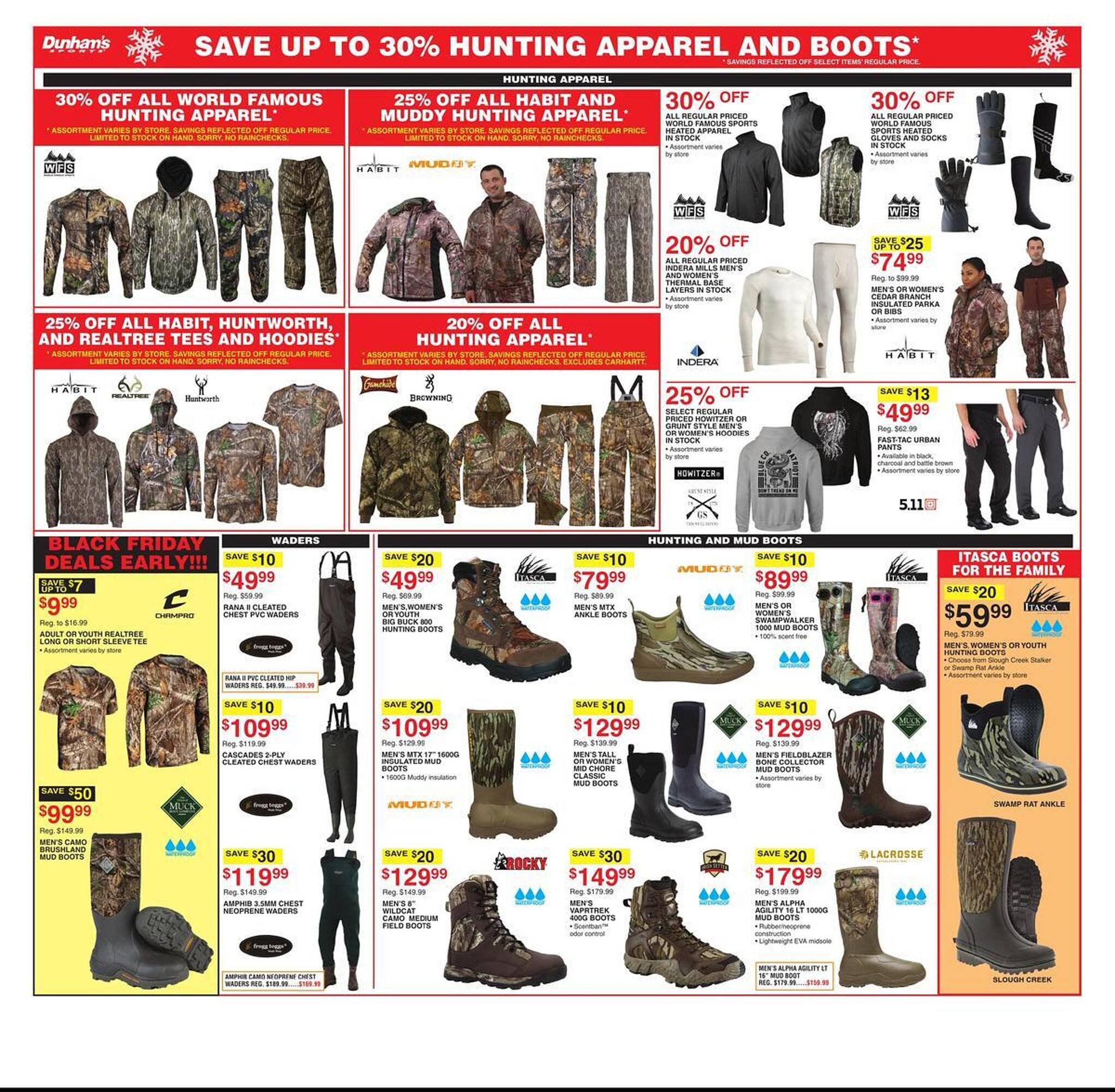 Dunham&#039;s Sports weekly ad