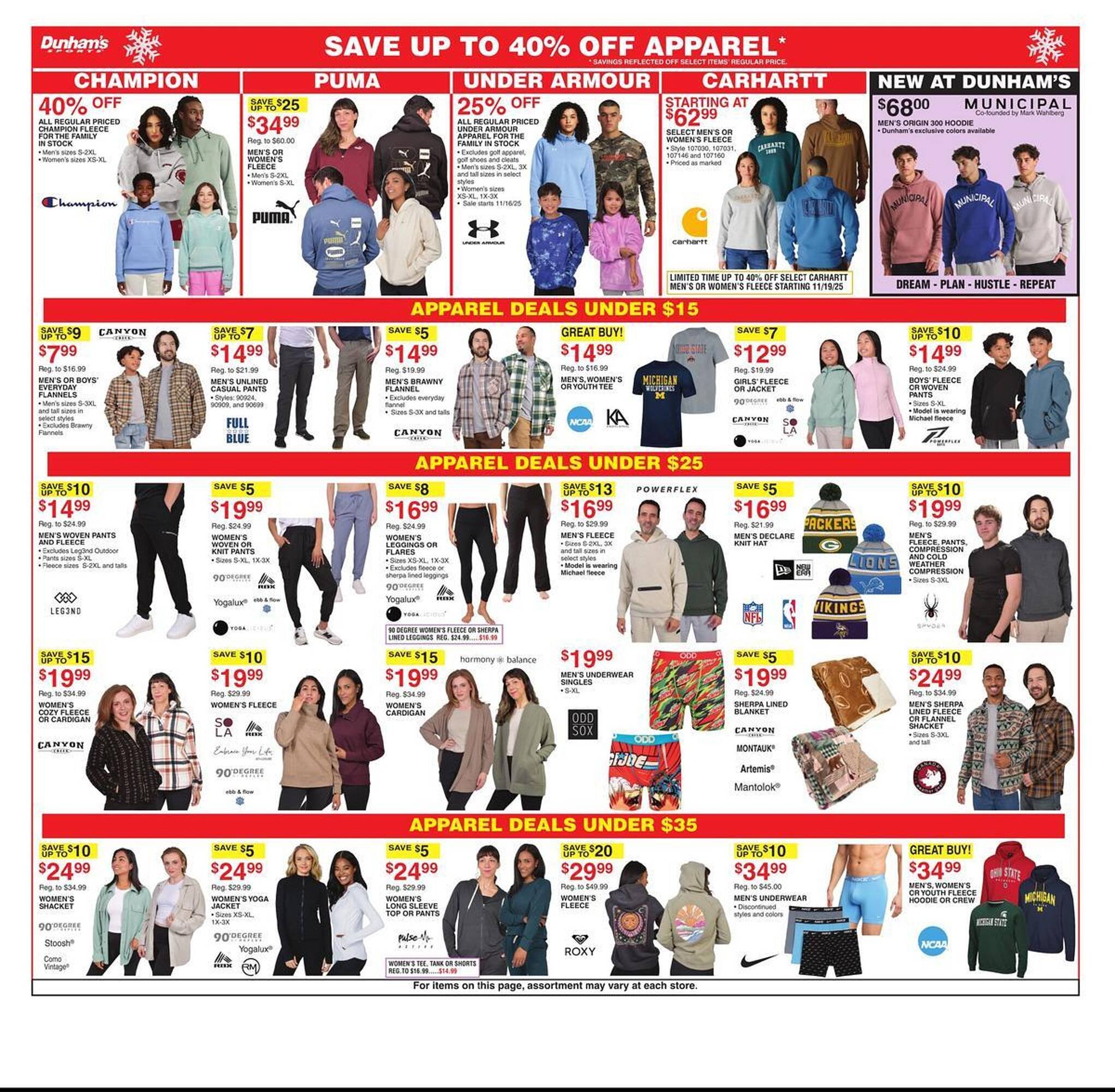 Dunham&#039;s Sports weekly ad