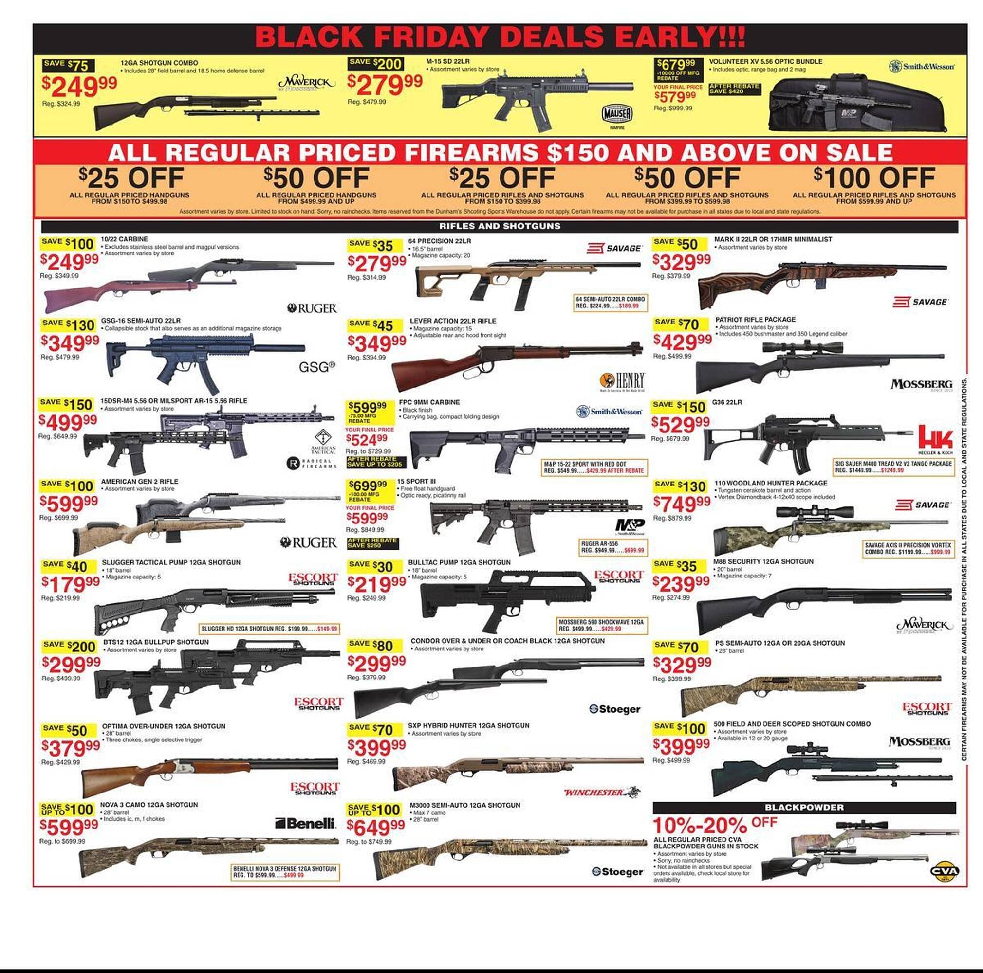 Dunham&#039;s Sports weekly ad