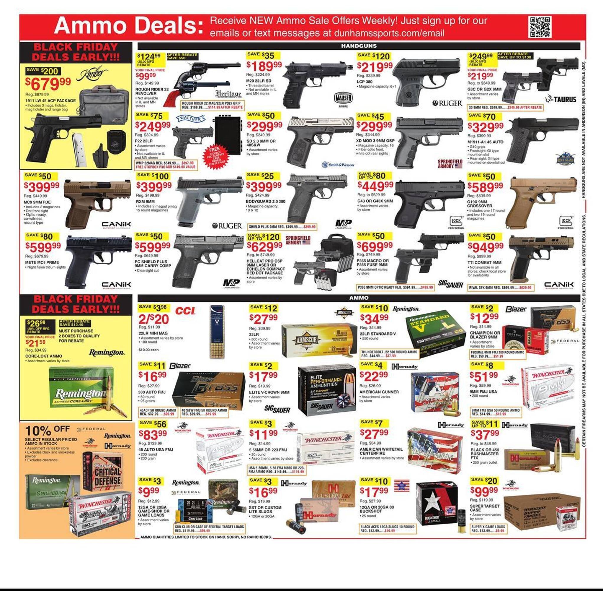 Dunham&#039;s Sports weekly ad