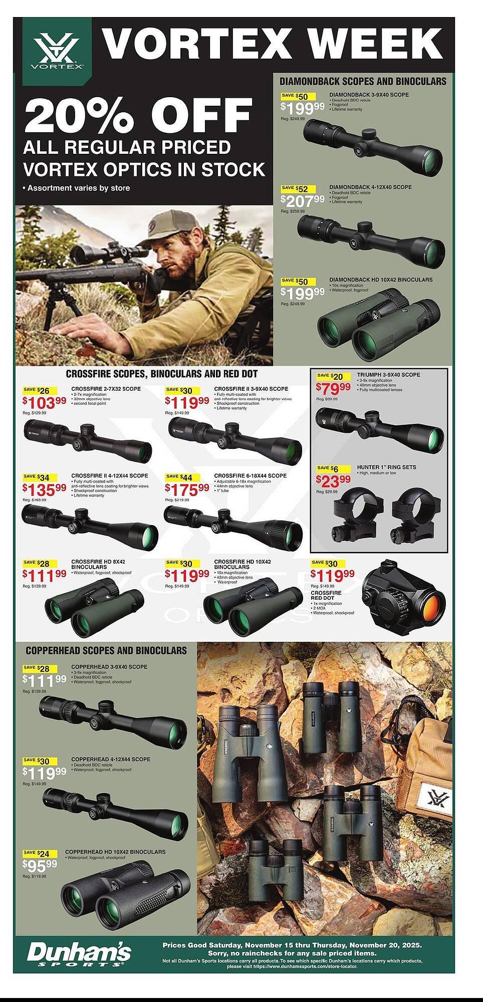 Dunham&#039;s Sports weekly ad