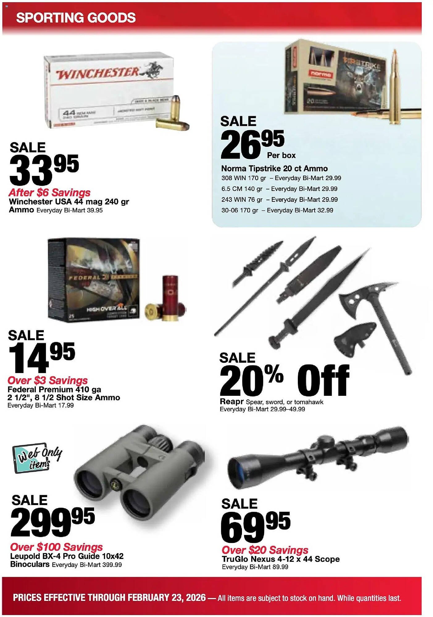 Bi-Mart weekly ad