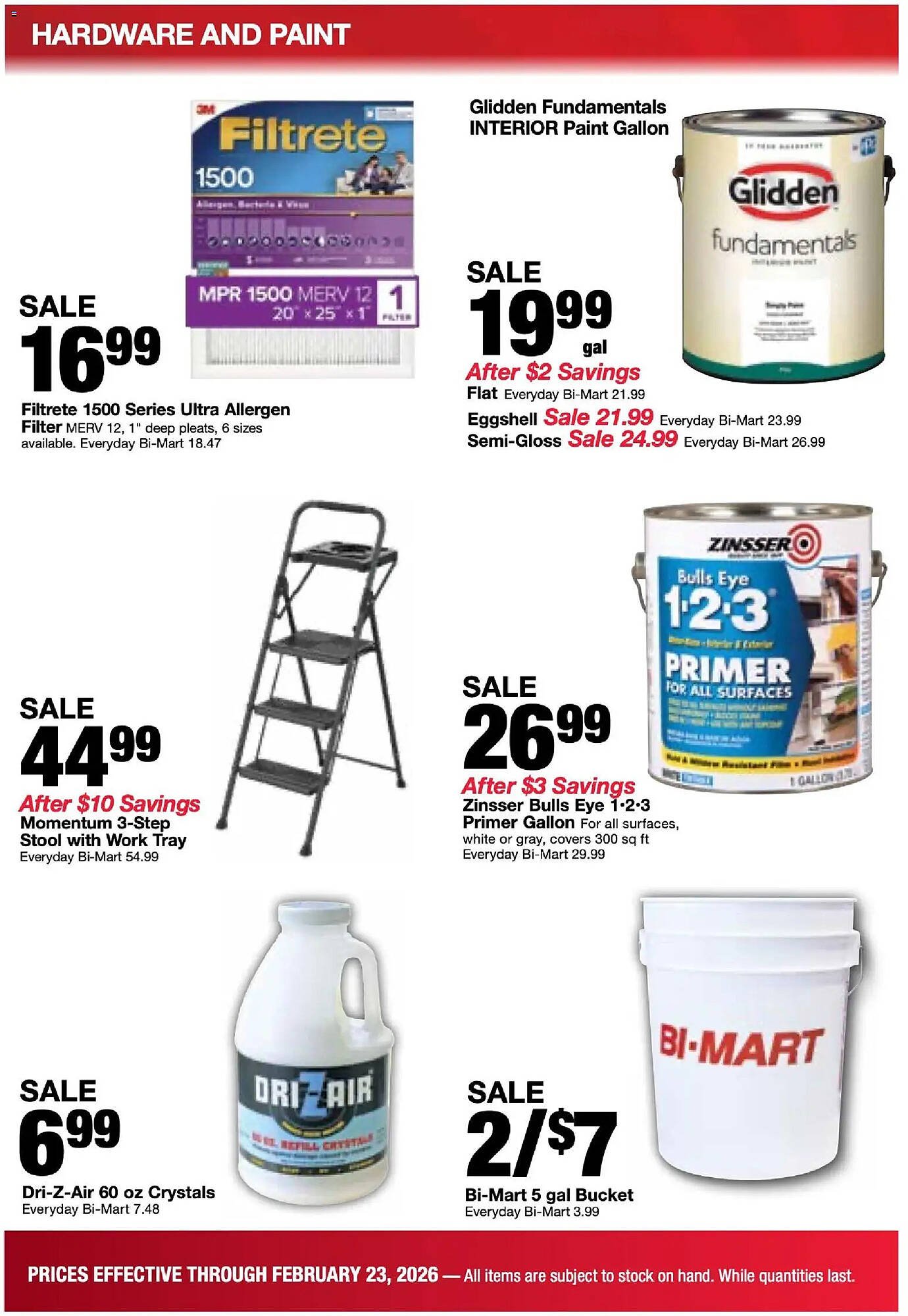 Bi-Mart weekly ad
