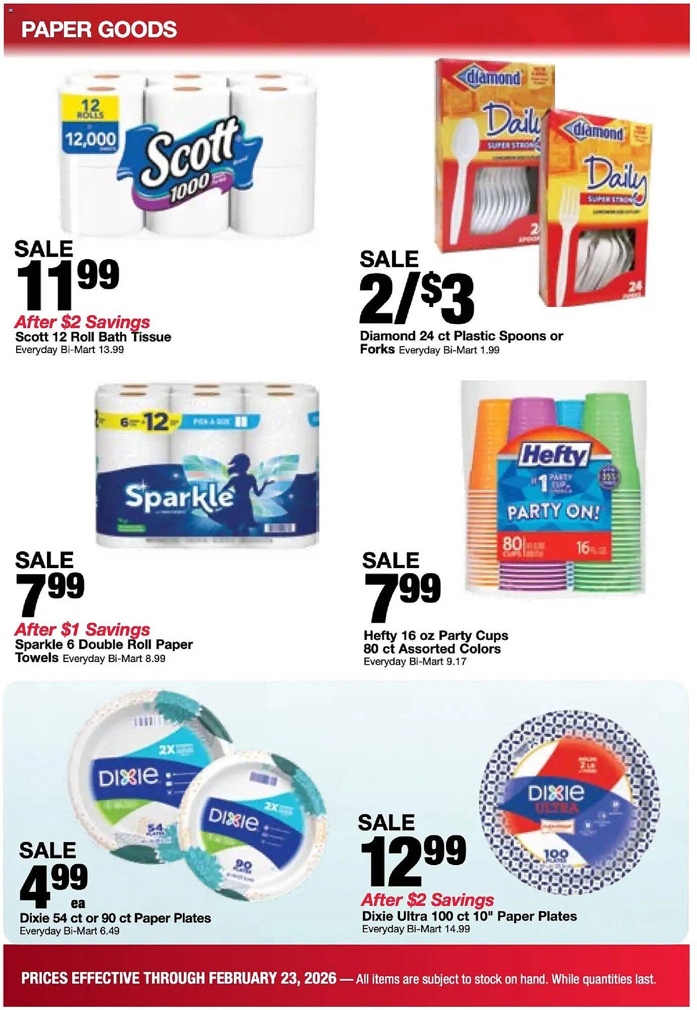 Bi-Mart weekly ad