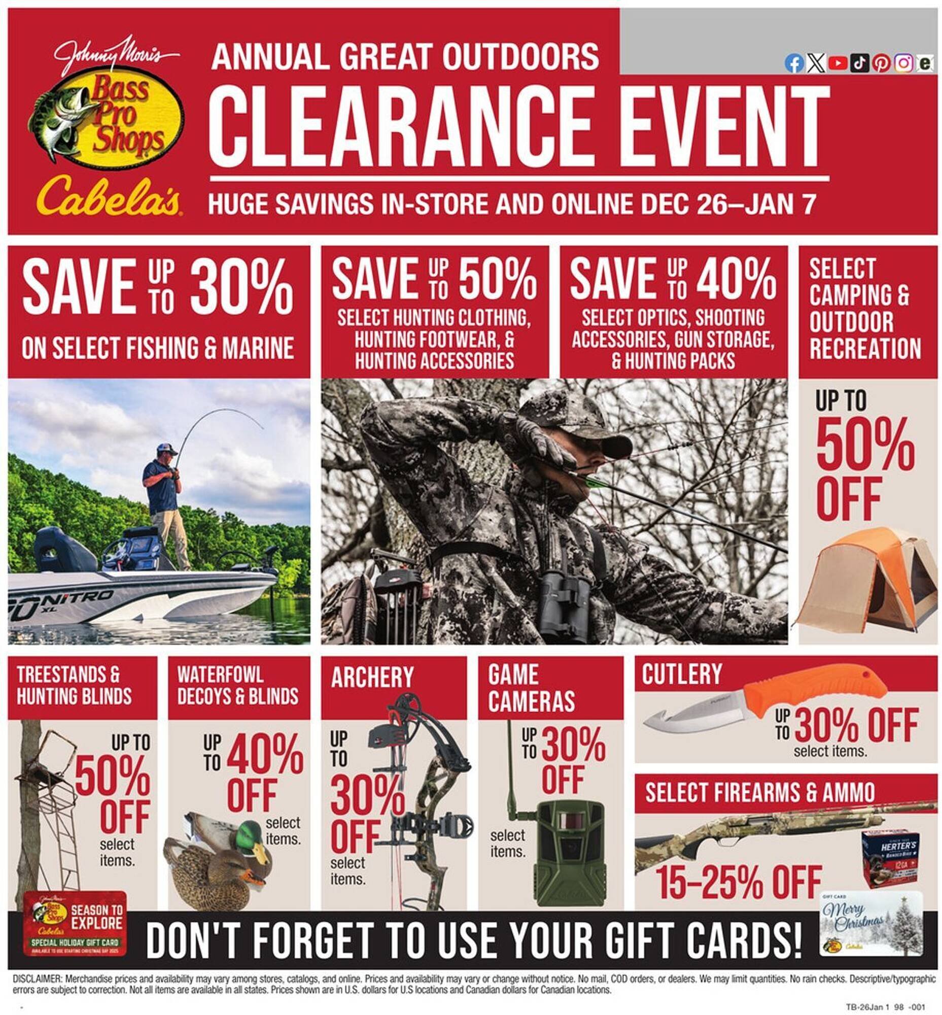 Cabela's weekly ad