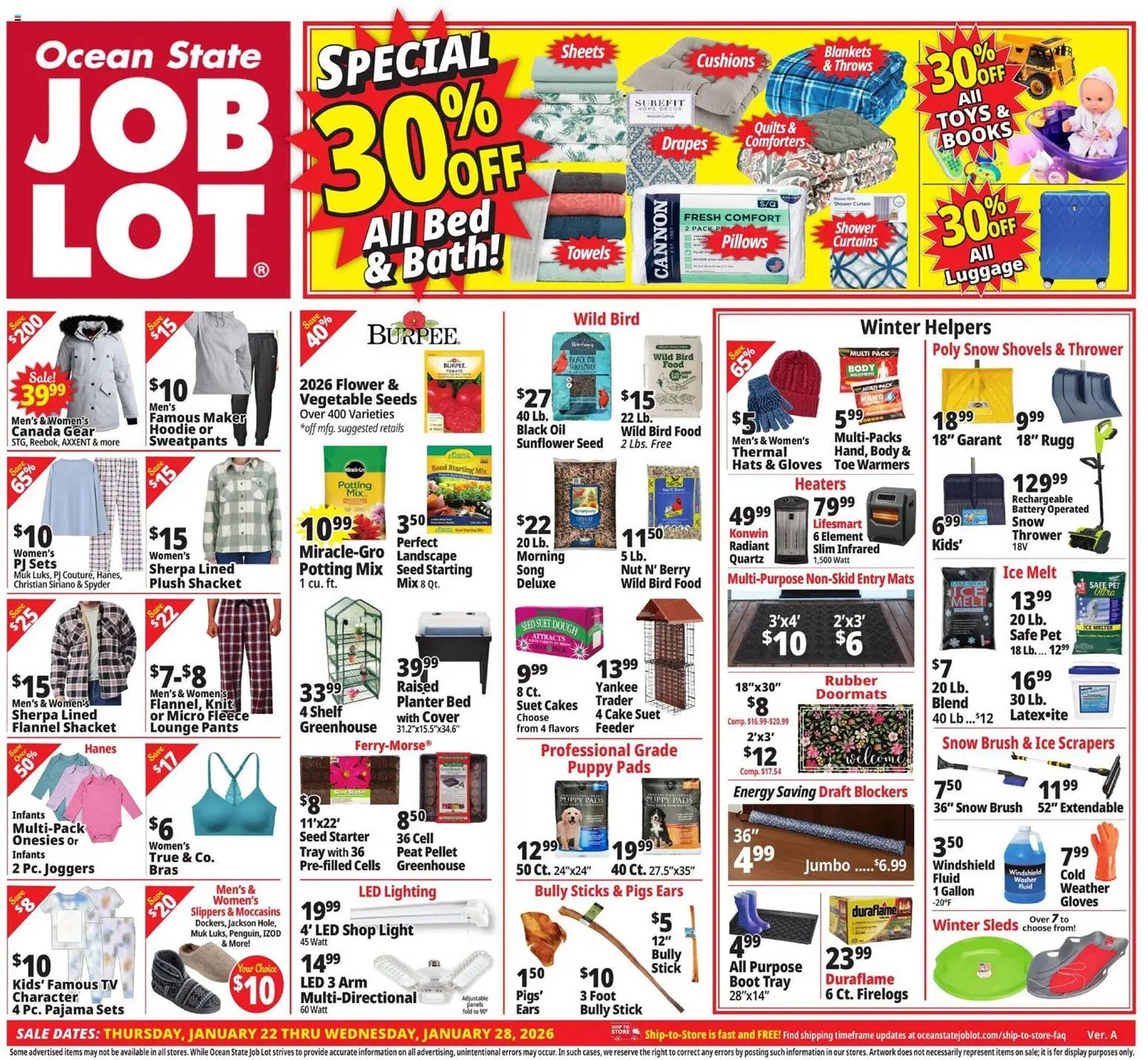 Ocean State Job Lot flyer