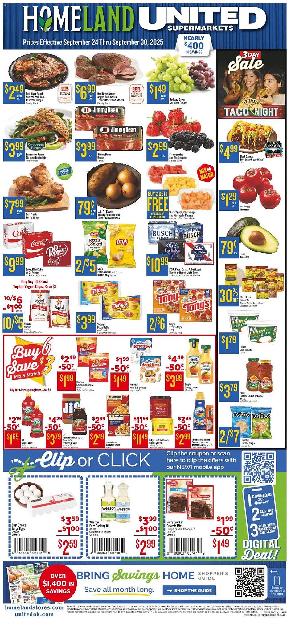 Homeland Market weekly ad (2025-09-24 - 2025-10-01) | 1