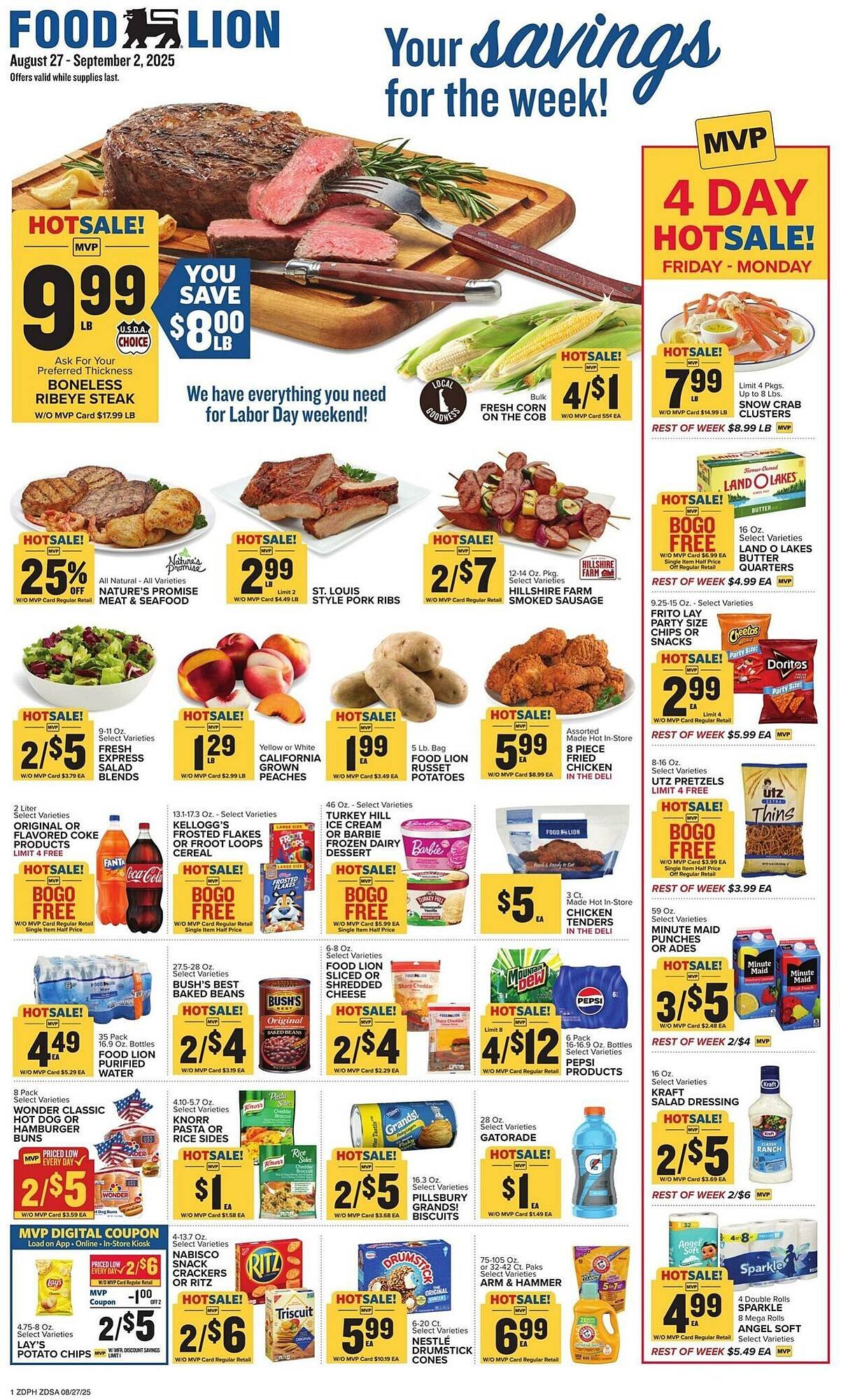 Food Lion Weekly Ad (2025-08-27 - 2025-09-02) | 1
