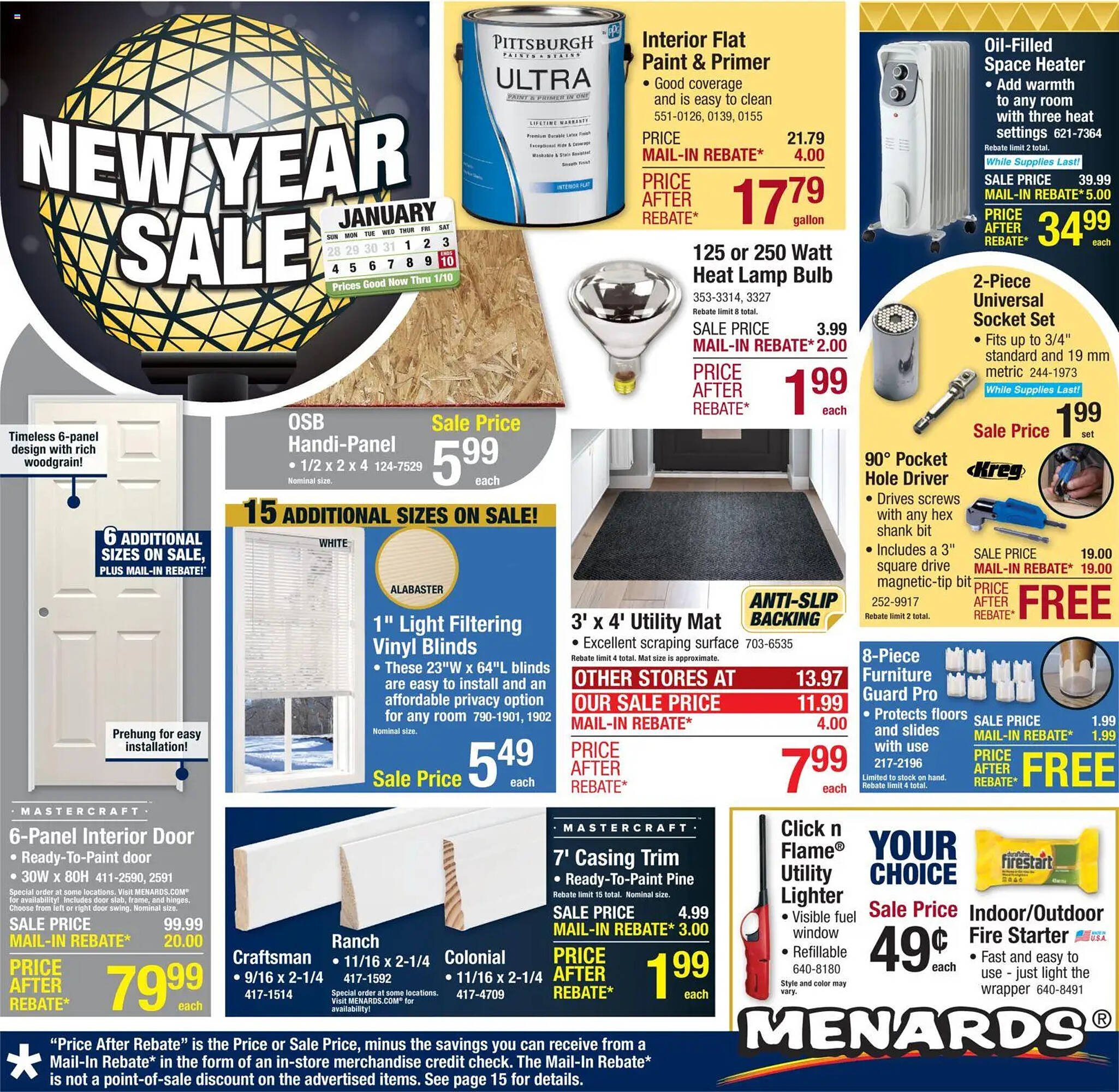 Menards weekly ad