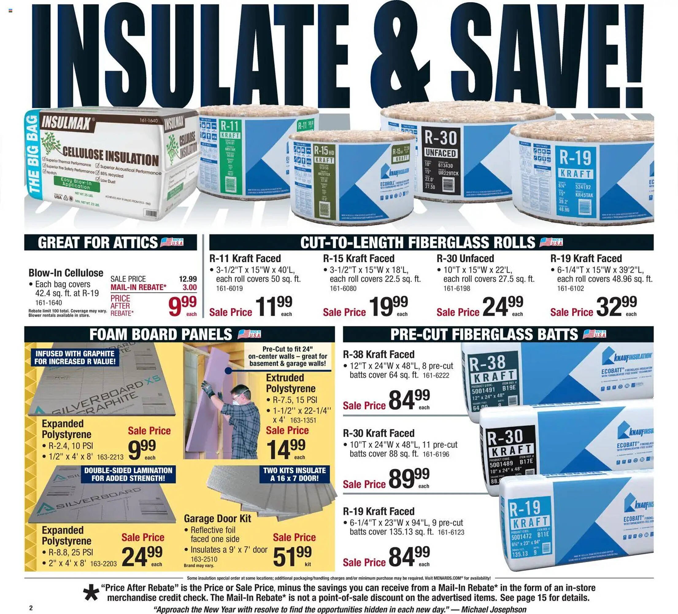Menards weekly ad