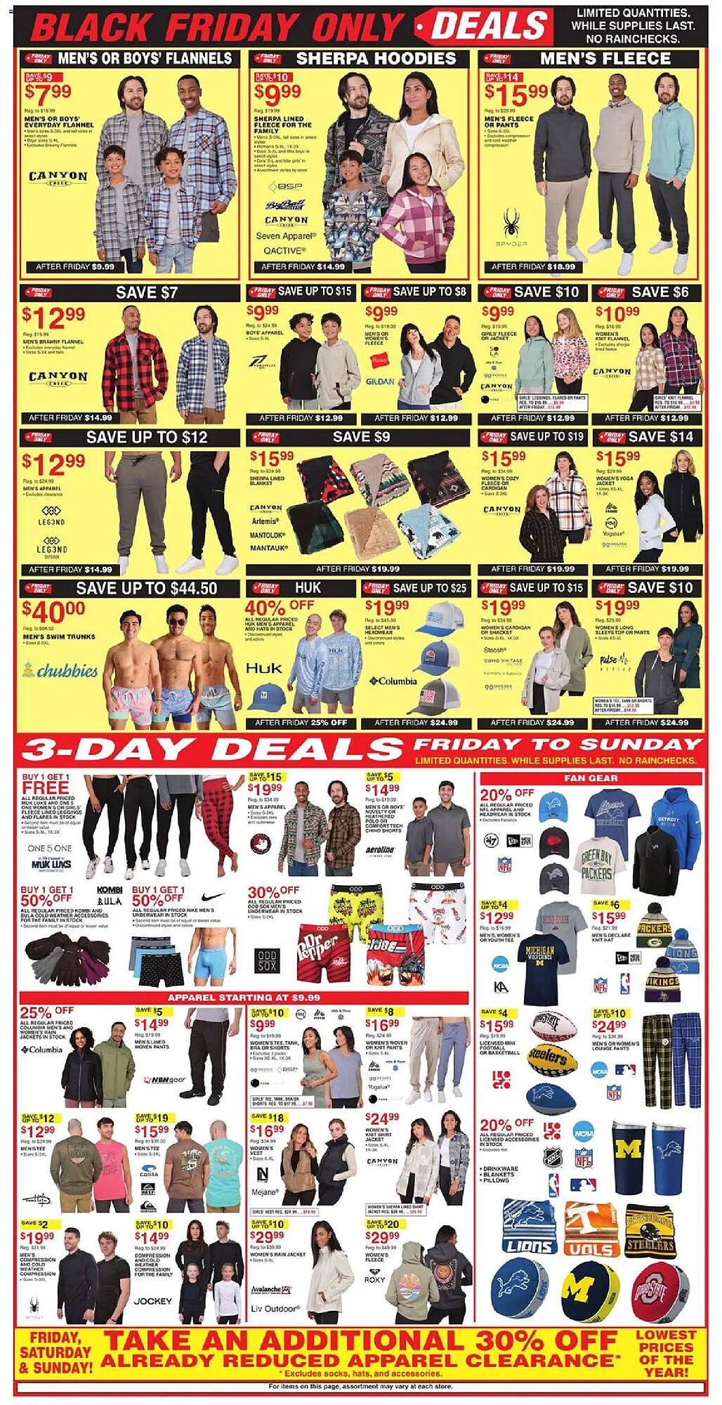 Dunham&#039;s Sports weekly ad