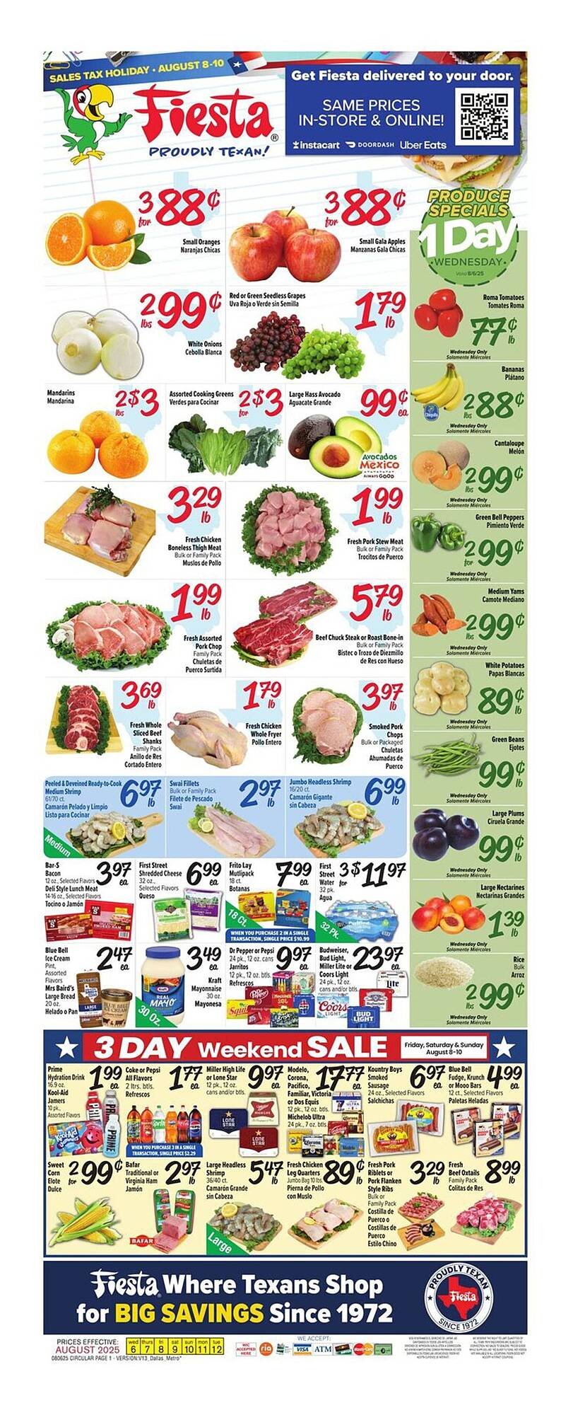 Fiesta Mart Weekly Ad (2025-08-08 - 2025-08-10) | 1