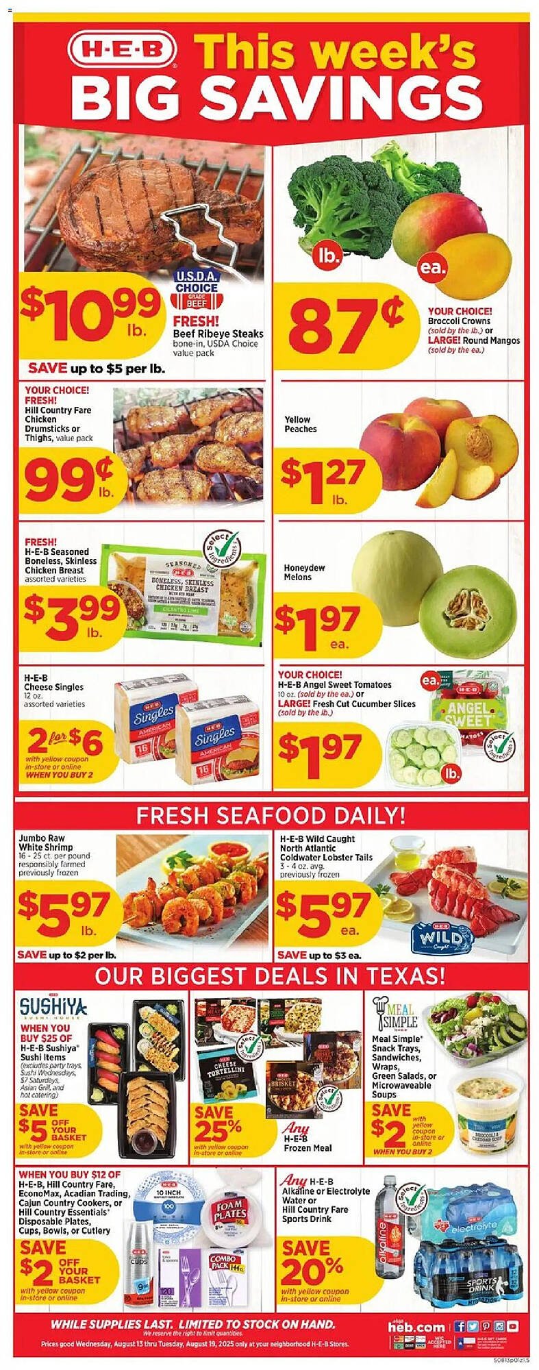 H-E-B Weekly Ad (2025-08-13 - 2025-08-20) | 1