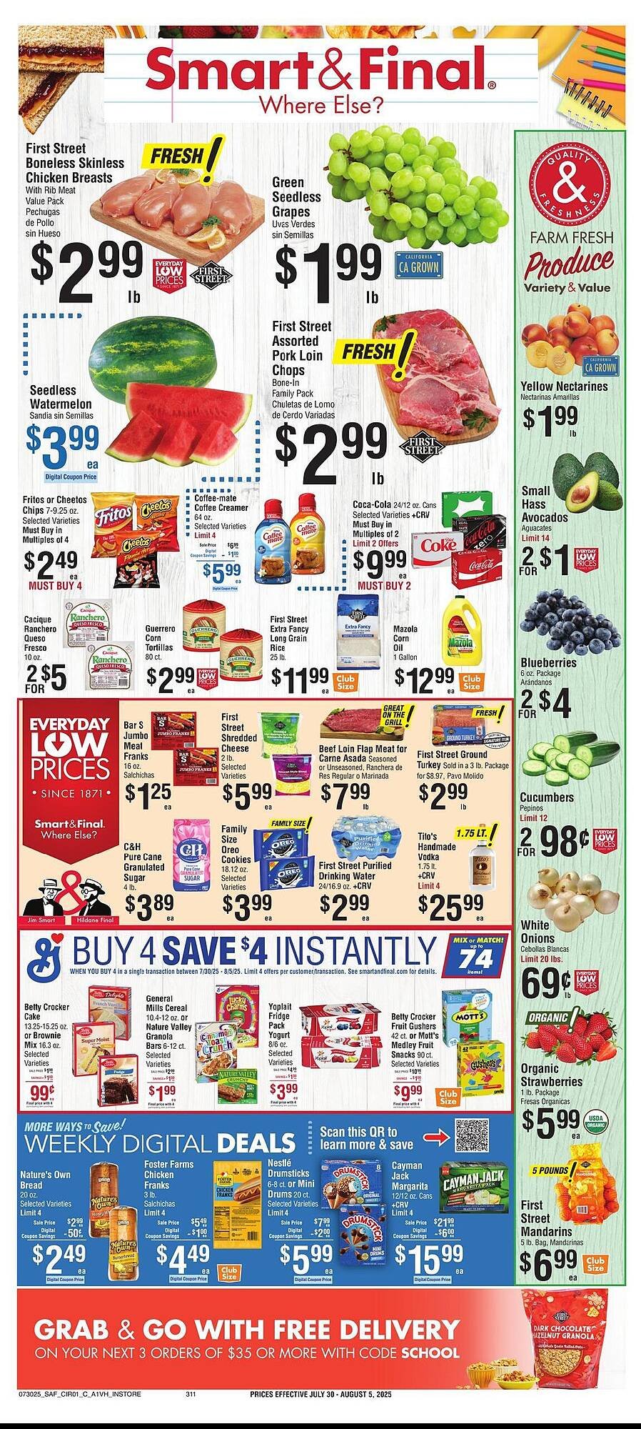 Smart &amp; Final Weekly Ad (2025-07-30 - 2025-08-05) | 1
