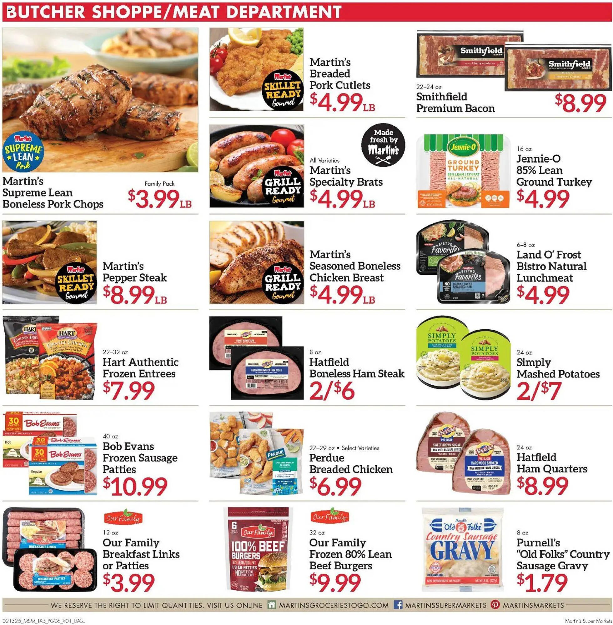 Martin's weekly ad