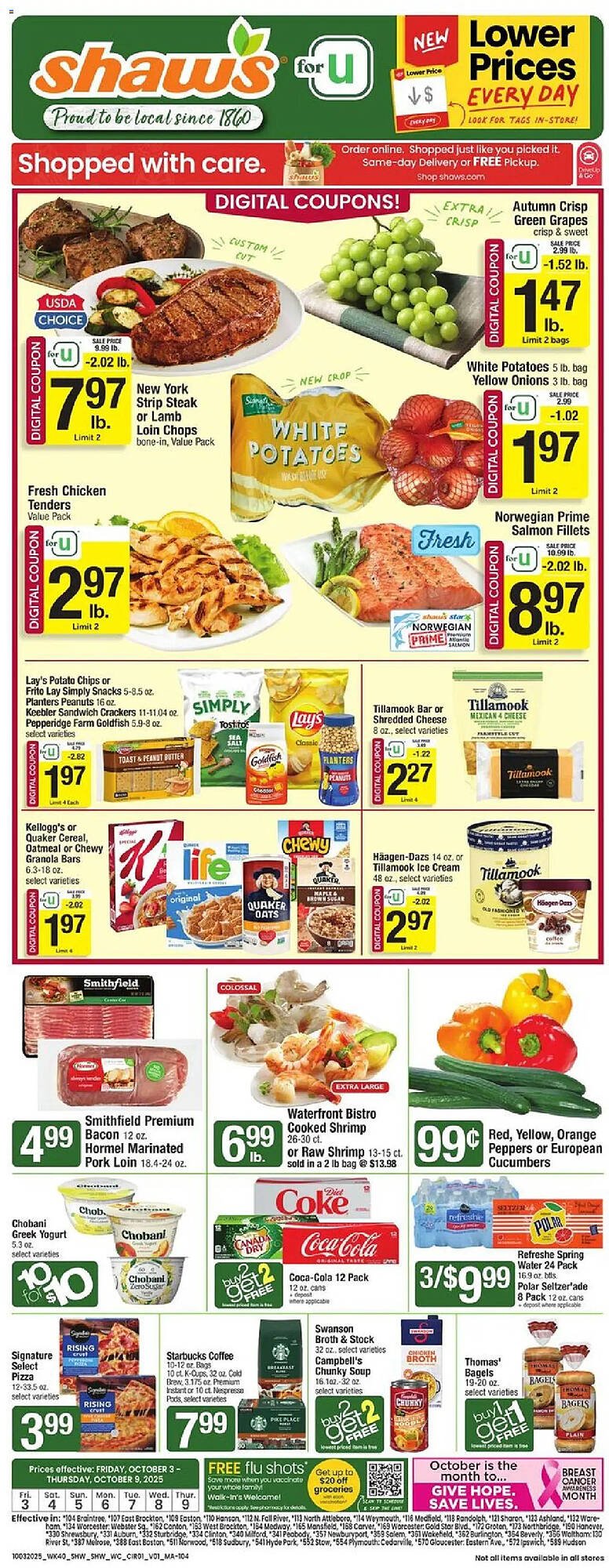 Shaw&#039;s flyer (2025-10-03 - 2025-10-10) | 1