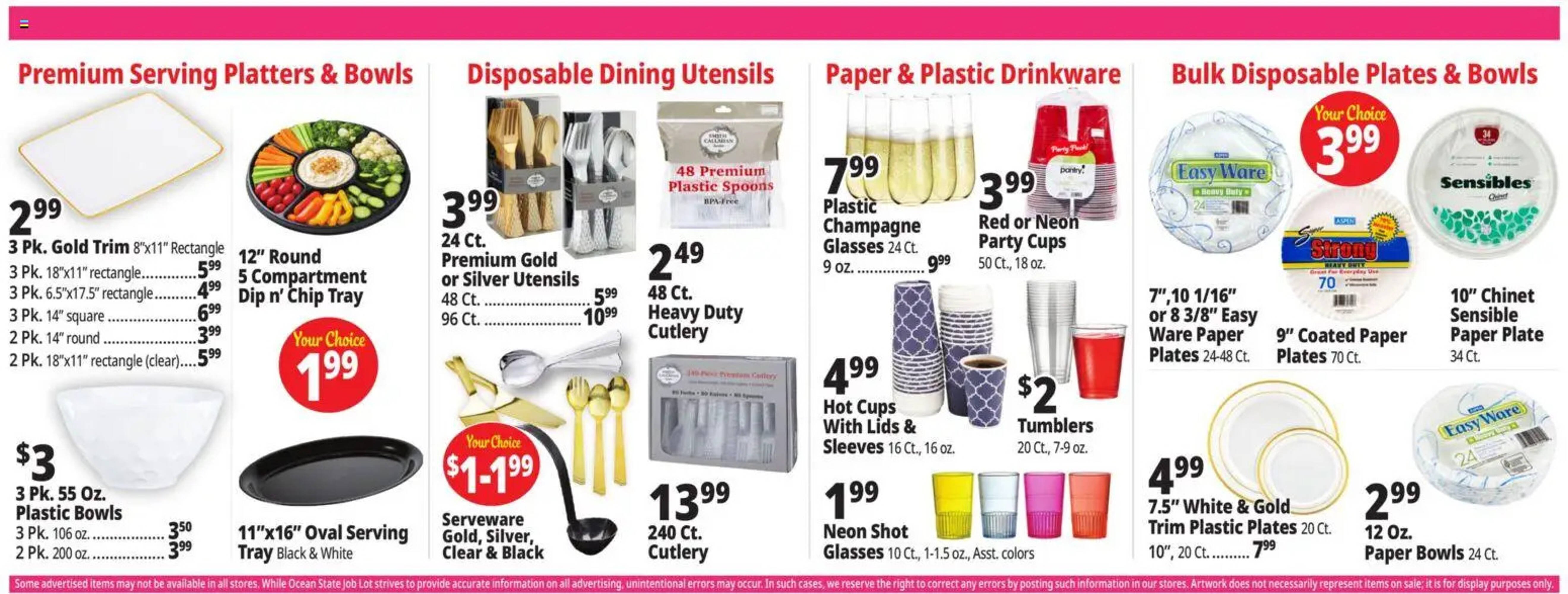 Ocean State Job Lot flyer