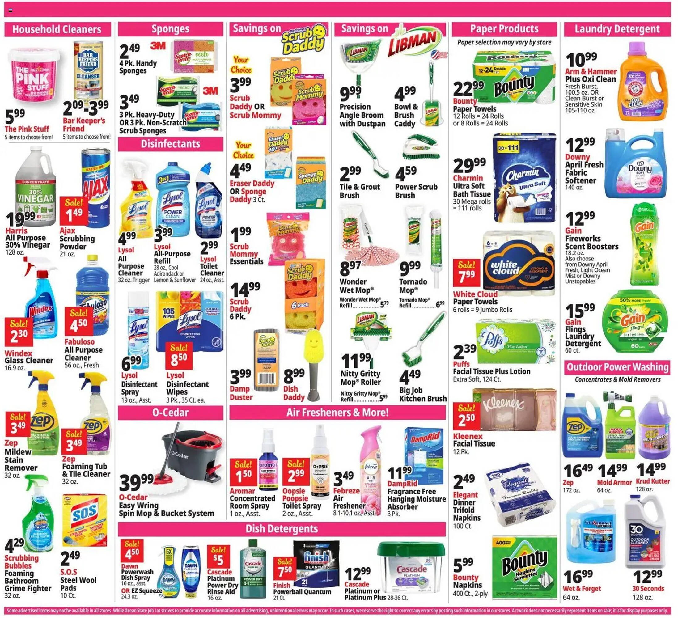 Ocean State Job Lot flyer