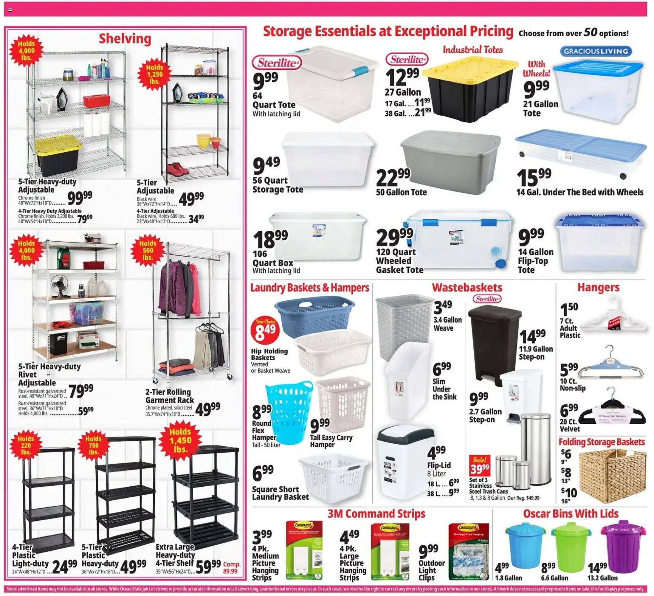 Ocean State Job Lot flyer