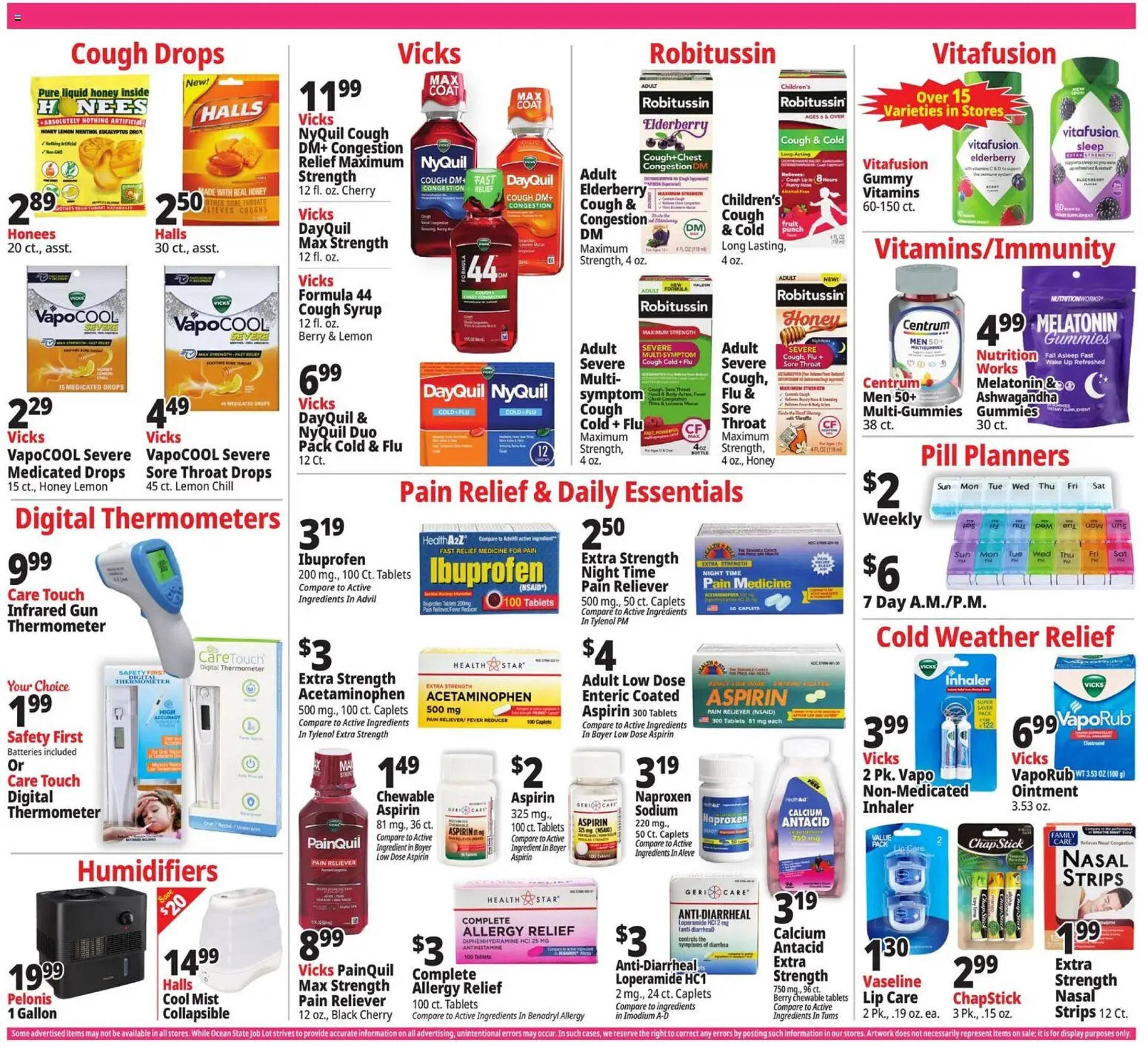 Ocean State Job Lot flyer