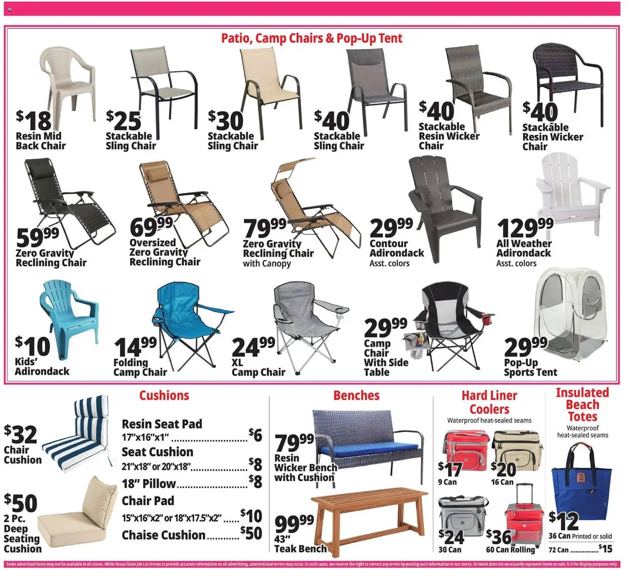 Ocean State Job Lot flyer