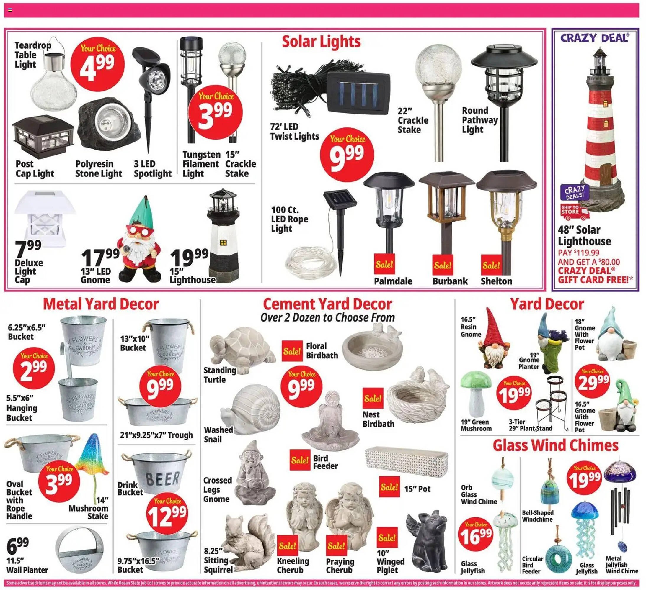 Ocean State Job Lot flyer