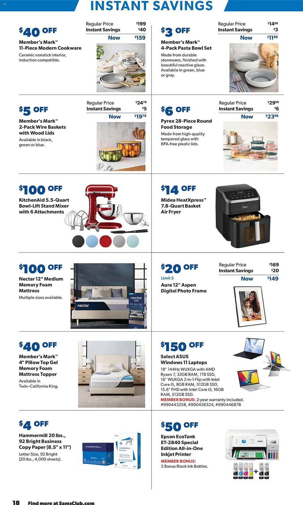 Sam's Club weekly ad