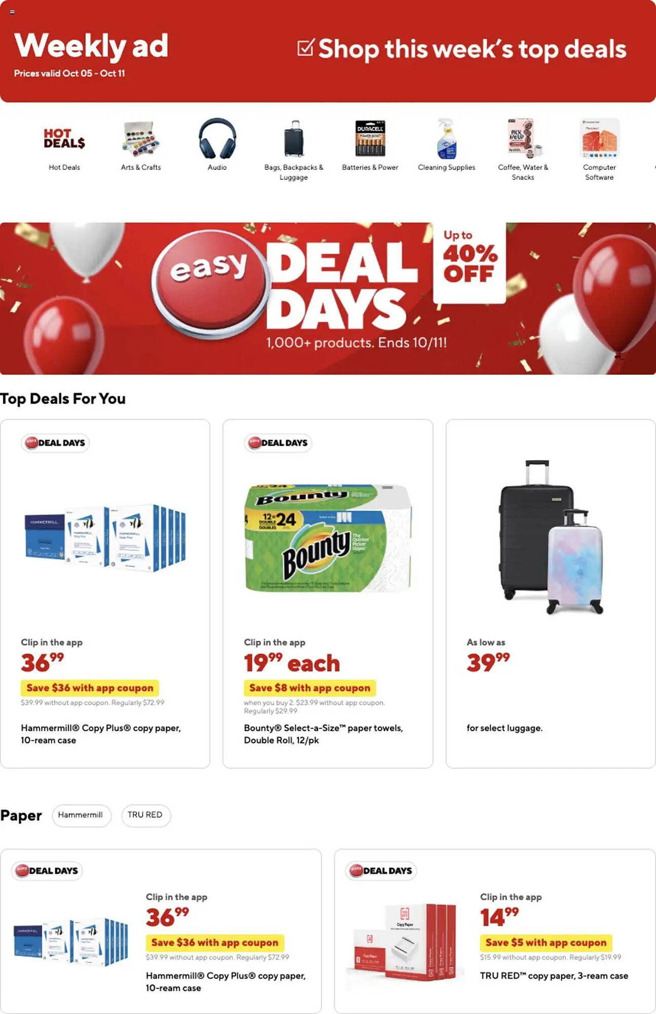 Staples weekly ad (2025-10-05 - 2025-10-12) | 1