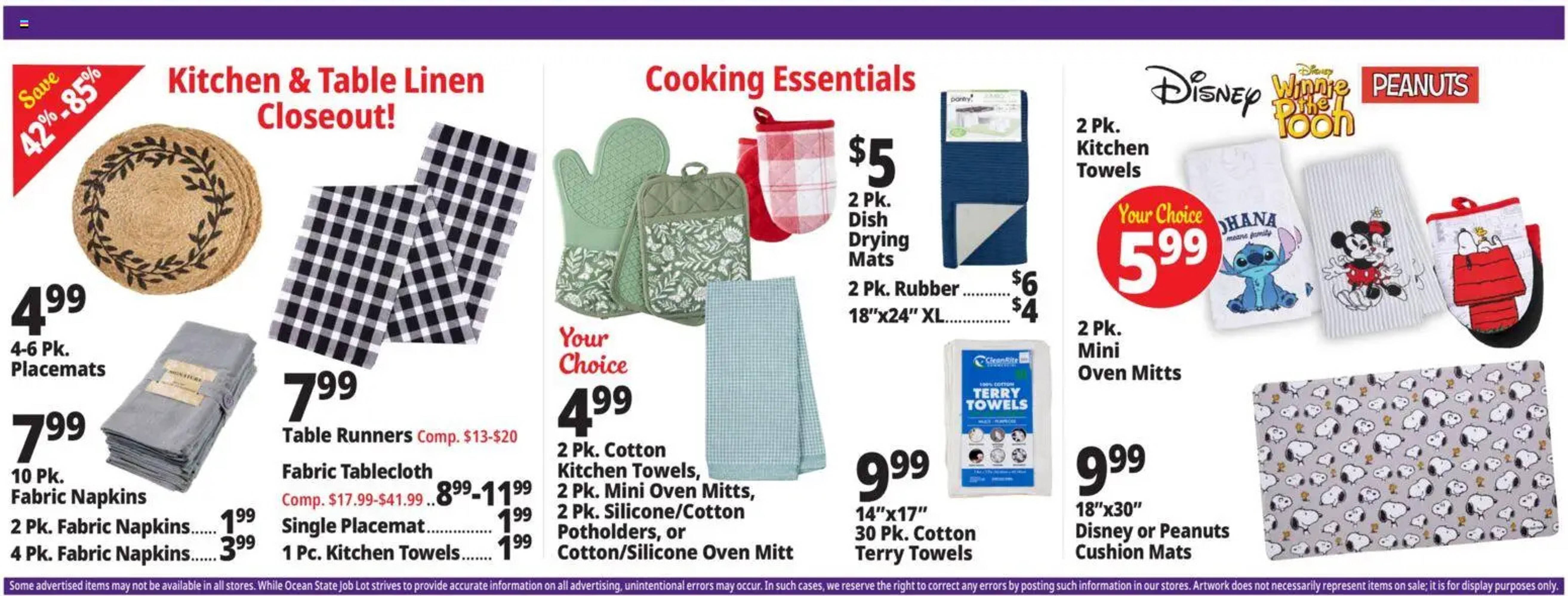 Ocean State Job Lot flyer