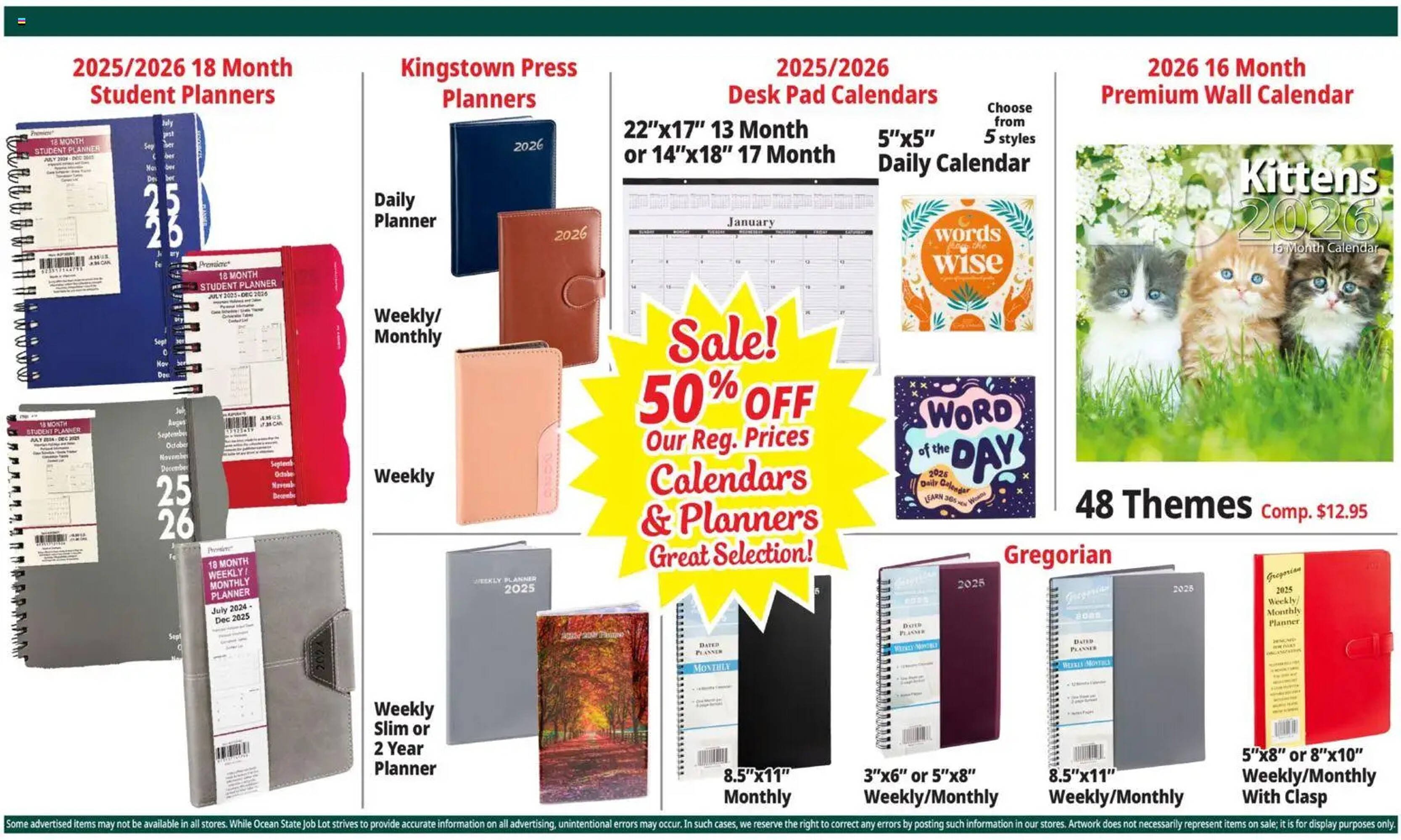 Ocean State Job Lot flyer