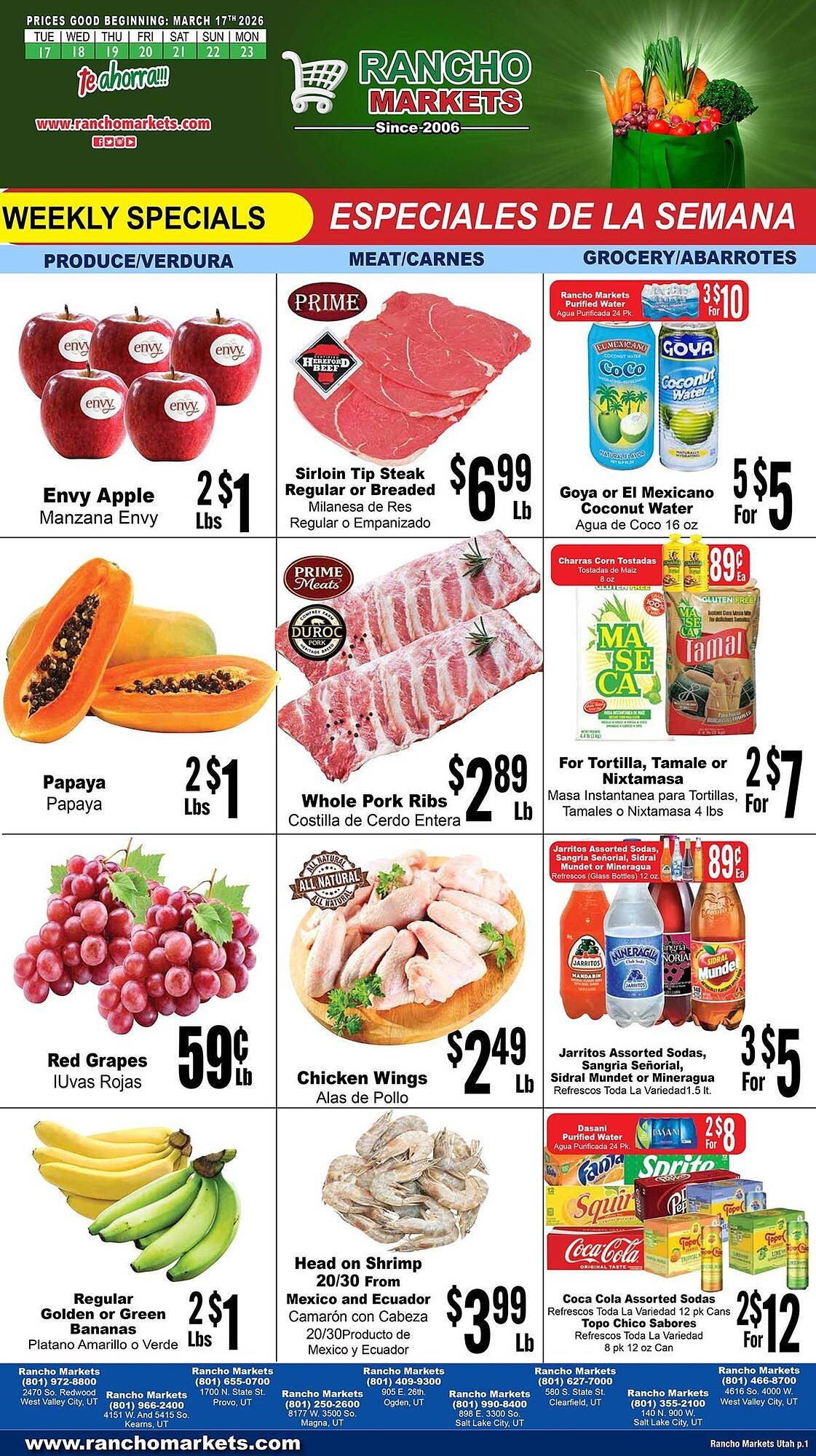 Rancho Markets weekly ad