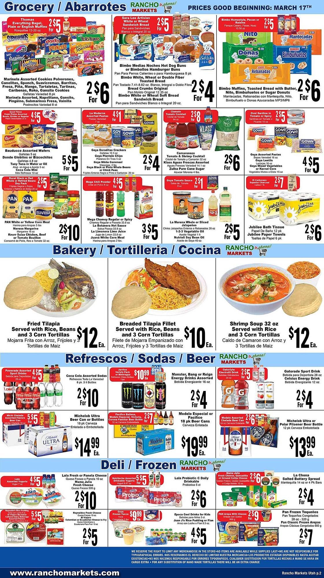 Rancho Markets weekly ad