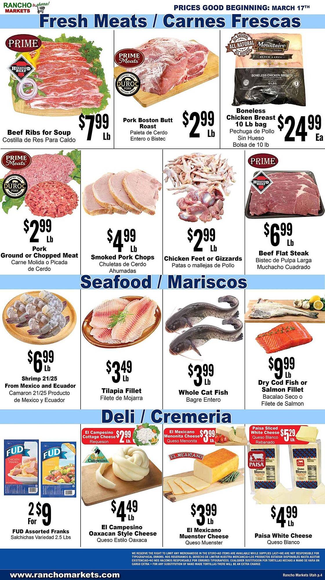 Rancho Markets weekly ad