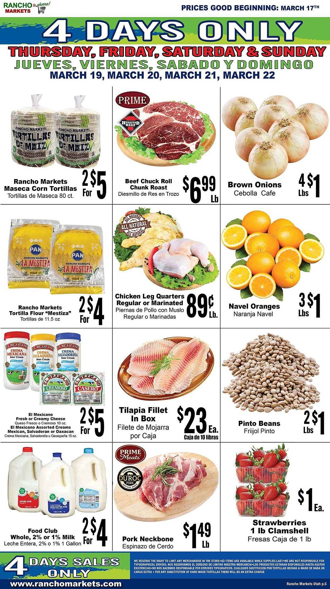 Rancho Markets weekly ad