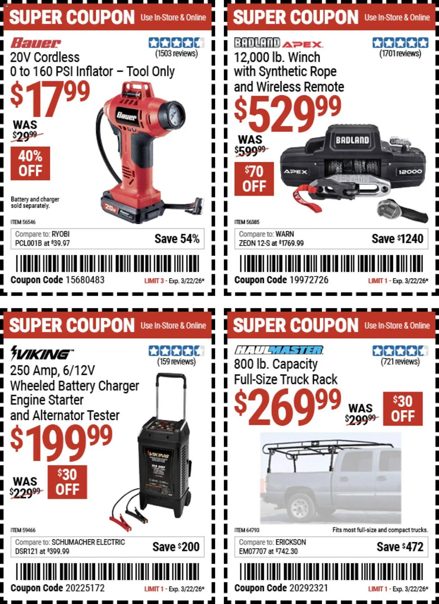 Harbor Freight Tools weekly ad