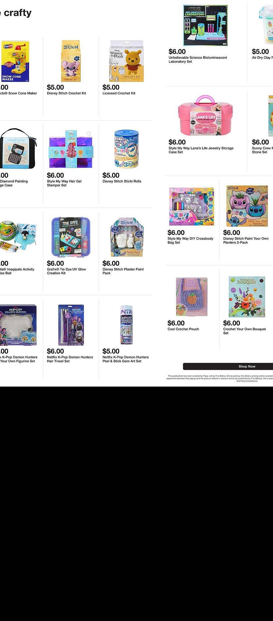 Five Below weekly ad