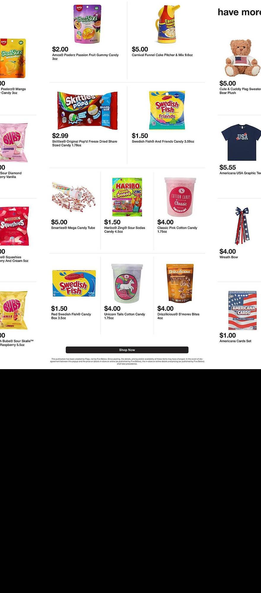 Five Below weekly ad